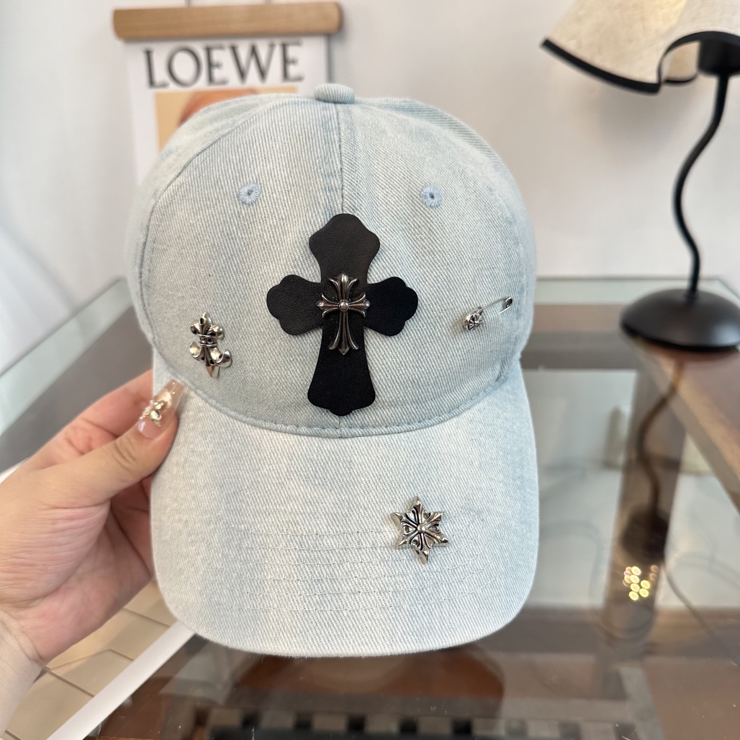 Chrome hearts 克罗心 新款十字架 高品质棒球帽，高端定制版！网红时尚博主同款！墙裂推荐！质
