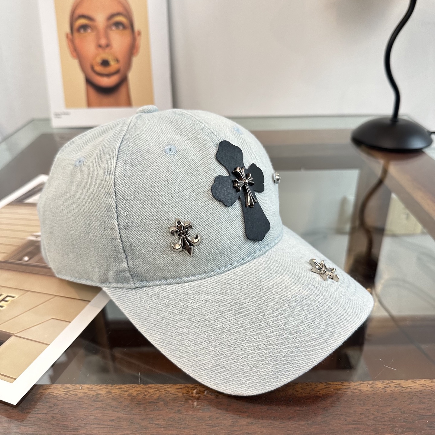 Chrome hearts 克罗心 新款十字架 高品质棒球帽，高端定制版！网红时尚博主同款！墙裂推荐！质