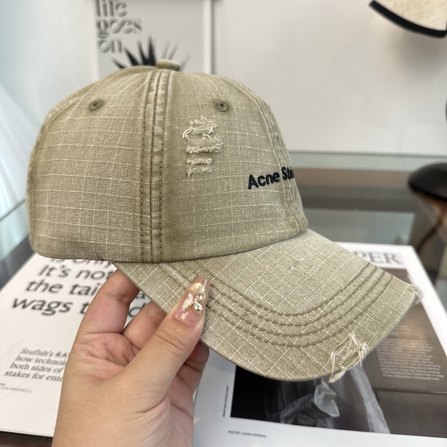 ACNE潮人至爱 复线高街字母棒球帽高品质定制刺绣工艺 简约帅气~男女同款超酷时尚街头风 帽型极好