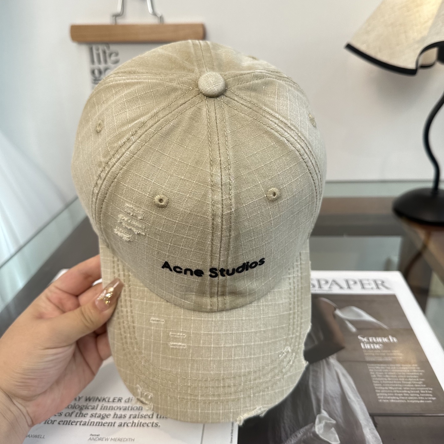 ACNE潮人至爱 复线高街字母棒球帽高品质定制刺绣工艺 简约帅气~男女同款超酷时尚街头风 帽型极好