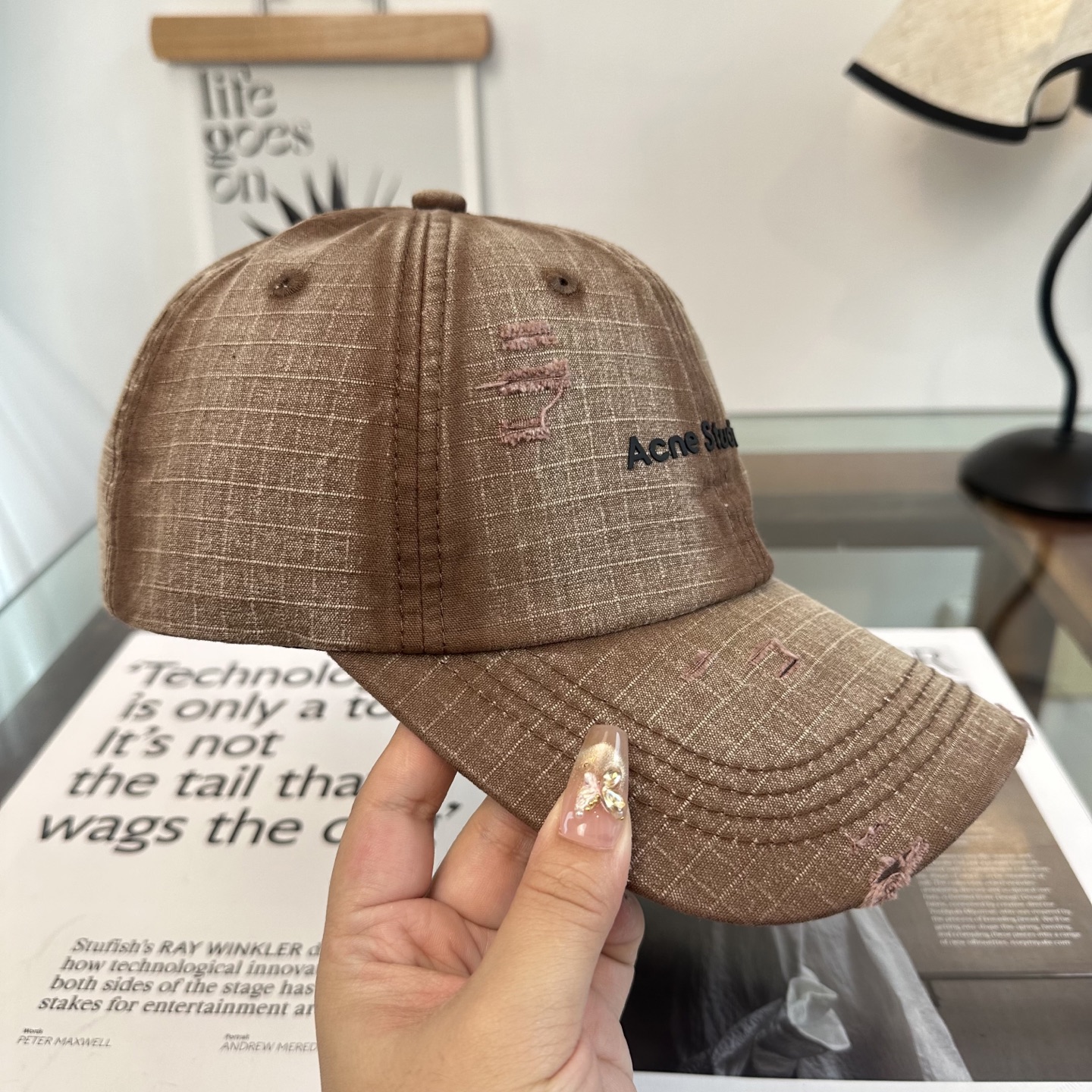 ACNE潮人至爱 复线高街字母棒球帽高品质定制刺绣工艺 简约帅气~男女同款超酷时尚街头风 帽型极好