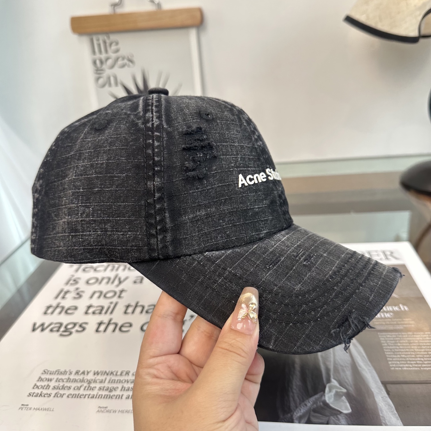 ACNE潮人至爱 复线高街字母棒球帽高品质定制刺绣工艺 简约帅气~男女同款超酷时尚街头风 帽型极好