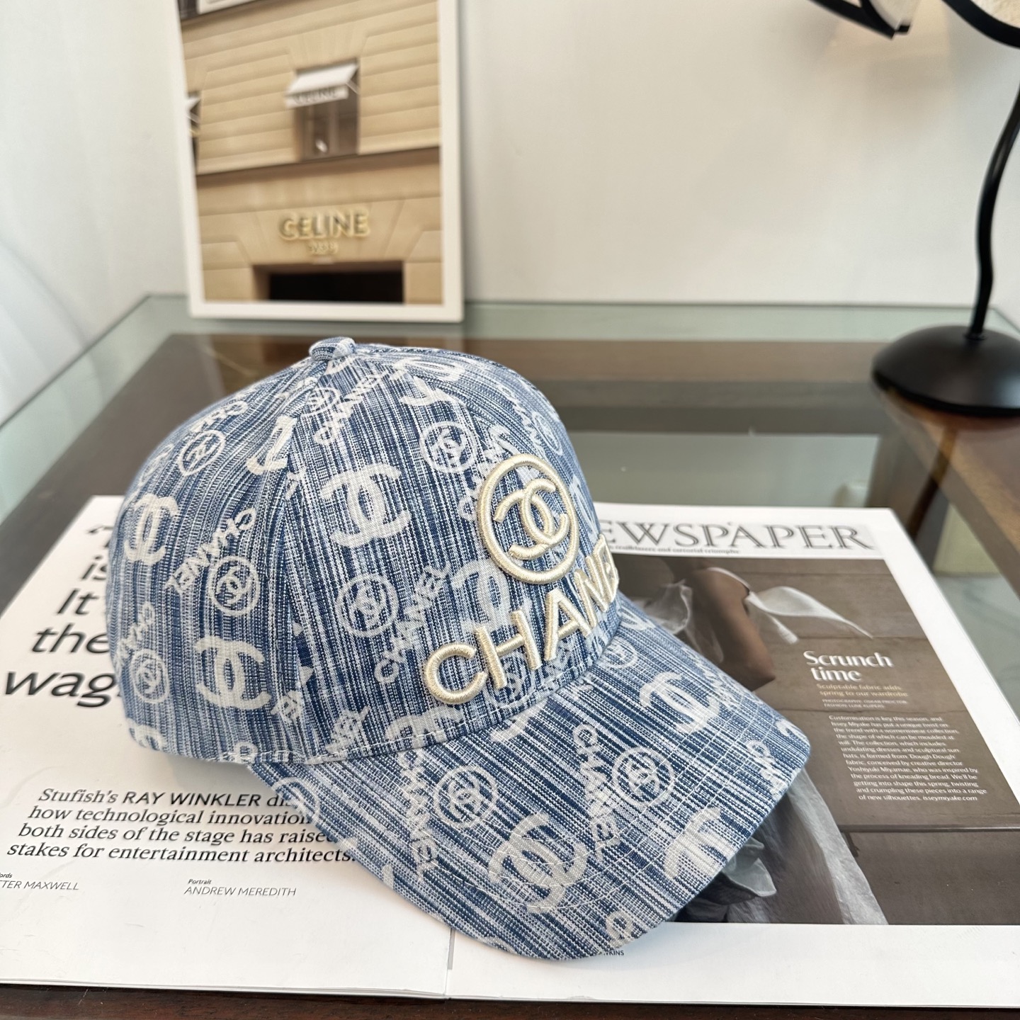 【CHANEL香奈儿】新款高级感牛仔小香风鸭舌帽 ，遮阳又超好搭配，出街单品 高货版本原单品质👄