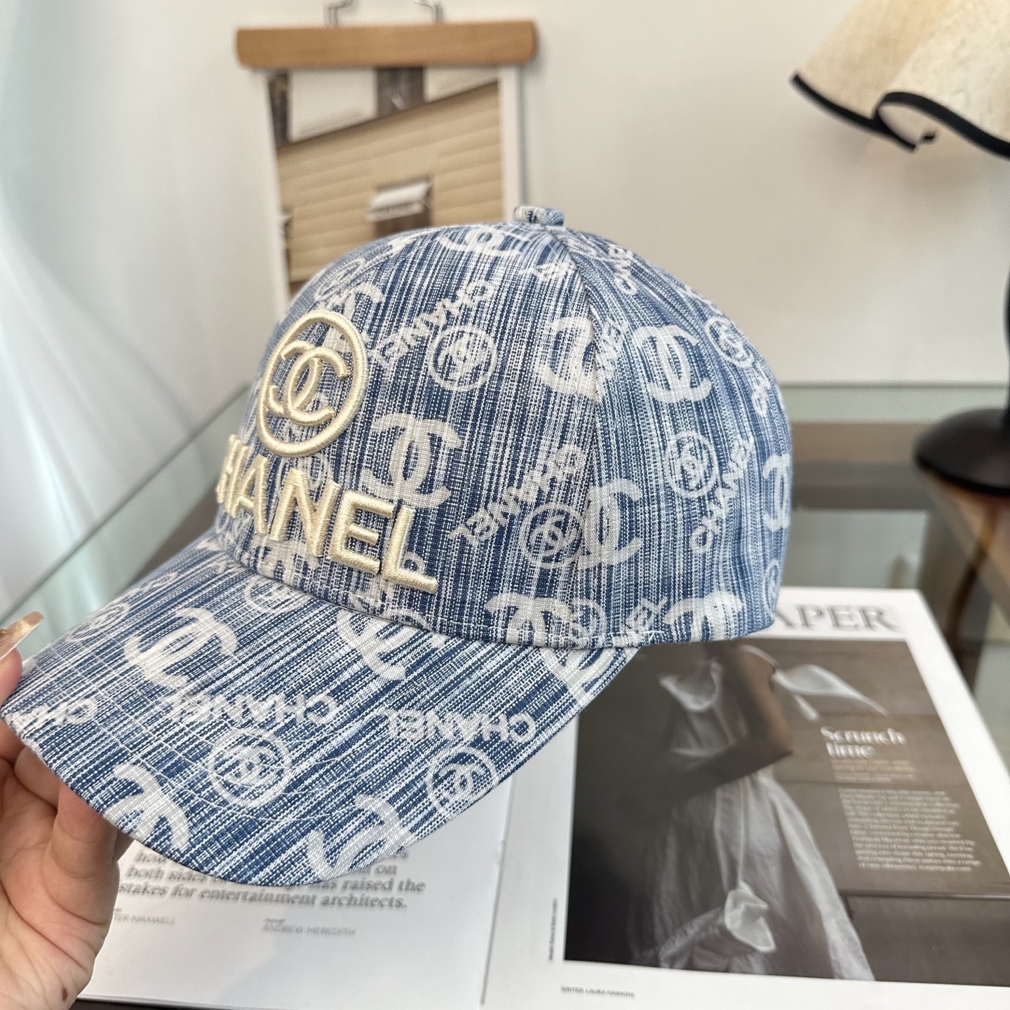 【CHANEL香奈儿】新款高级感牛仔小香风鸭舌帽 ，遮阳又超好搭配，出街单品 高货版本原单品质👄
