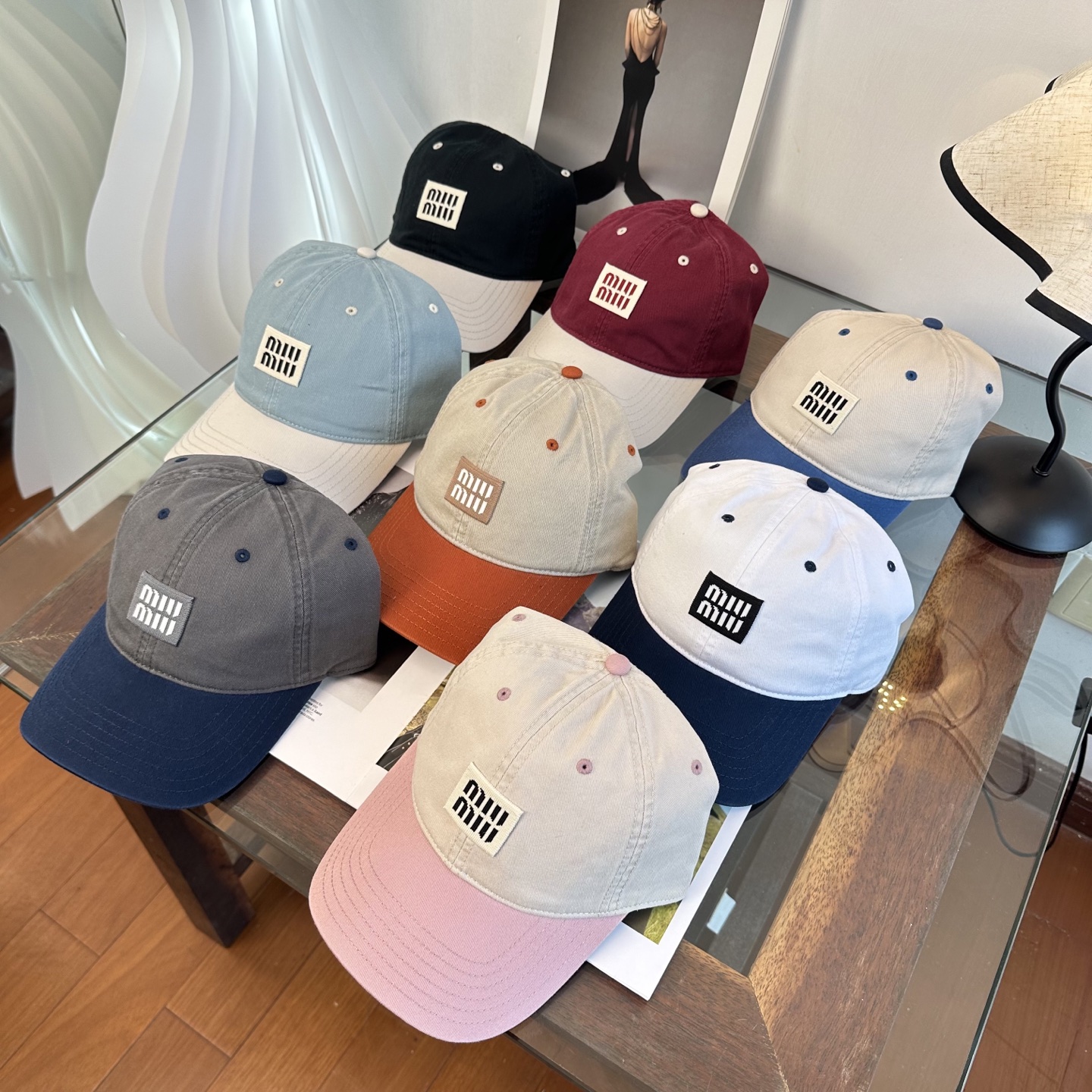 谬谬miumiu 原单 新款棒球帽，正品开模订制，原版做工细致质量超赞！