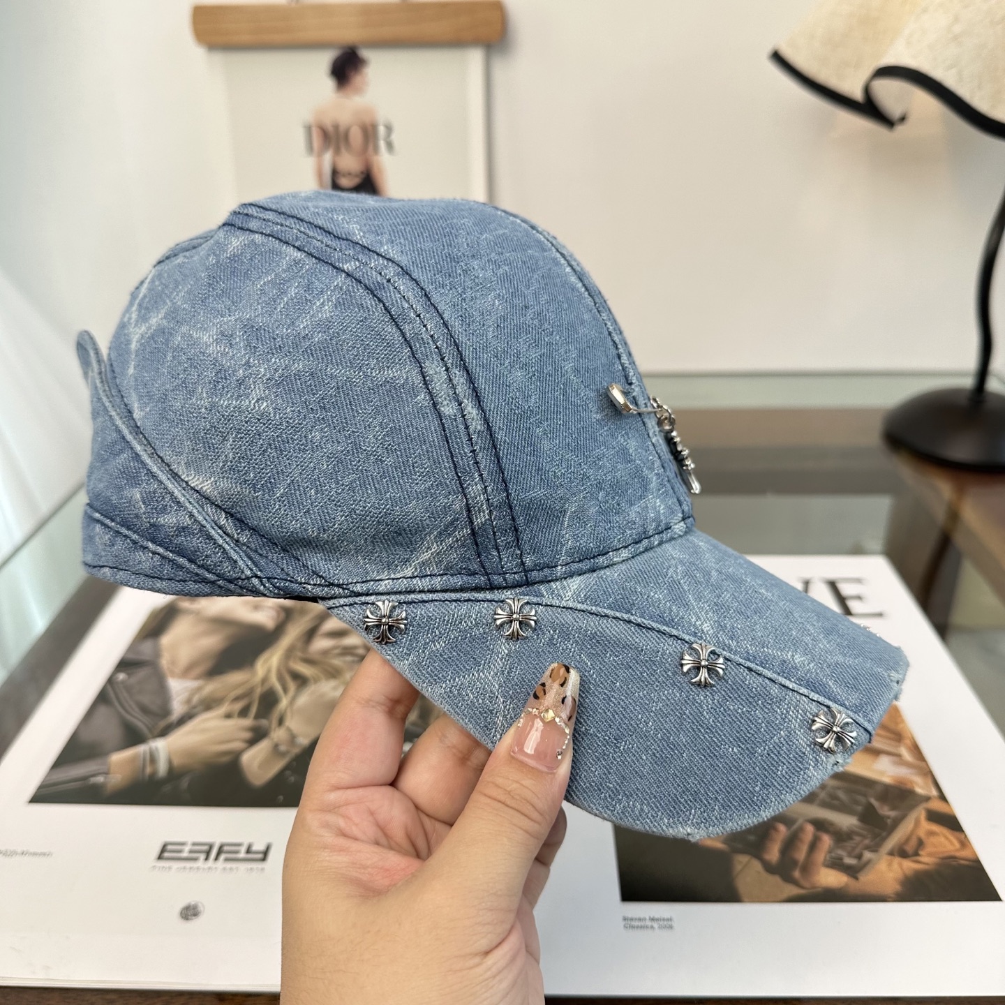 Chrome hearts 克罗心 新款十字架 高品质棒球帽，高端定制版！网红时尚博主同款！墙裂推荐！质