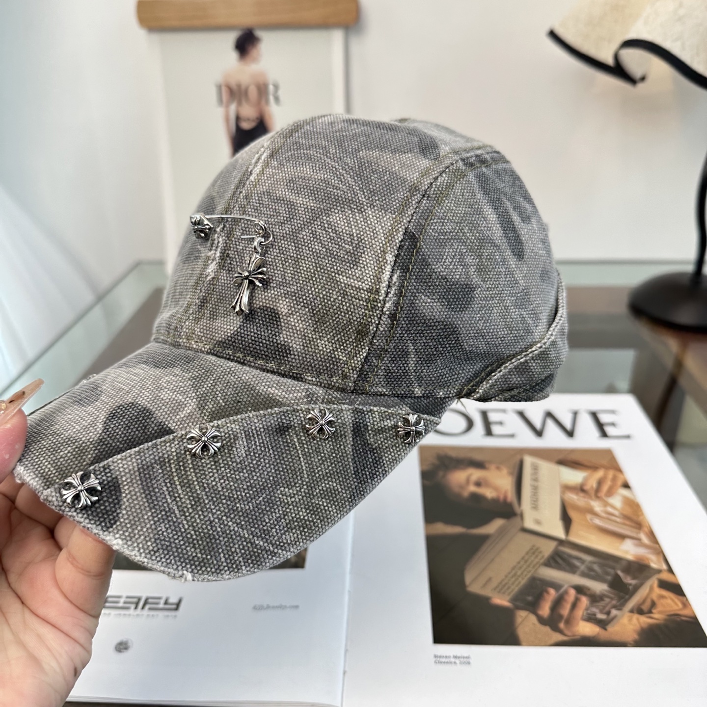 Chrome hearts 克罗心 新款十字架 高品质棒球帽，高端定制版！网红时尚博主同款！墙裂推荐！质