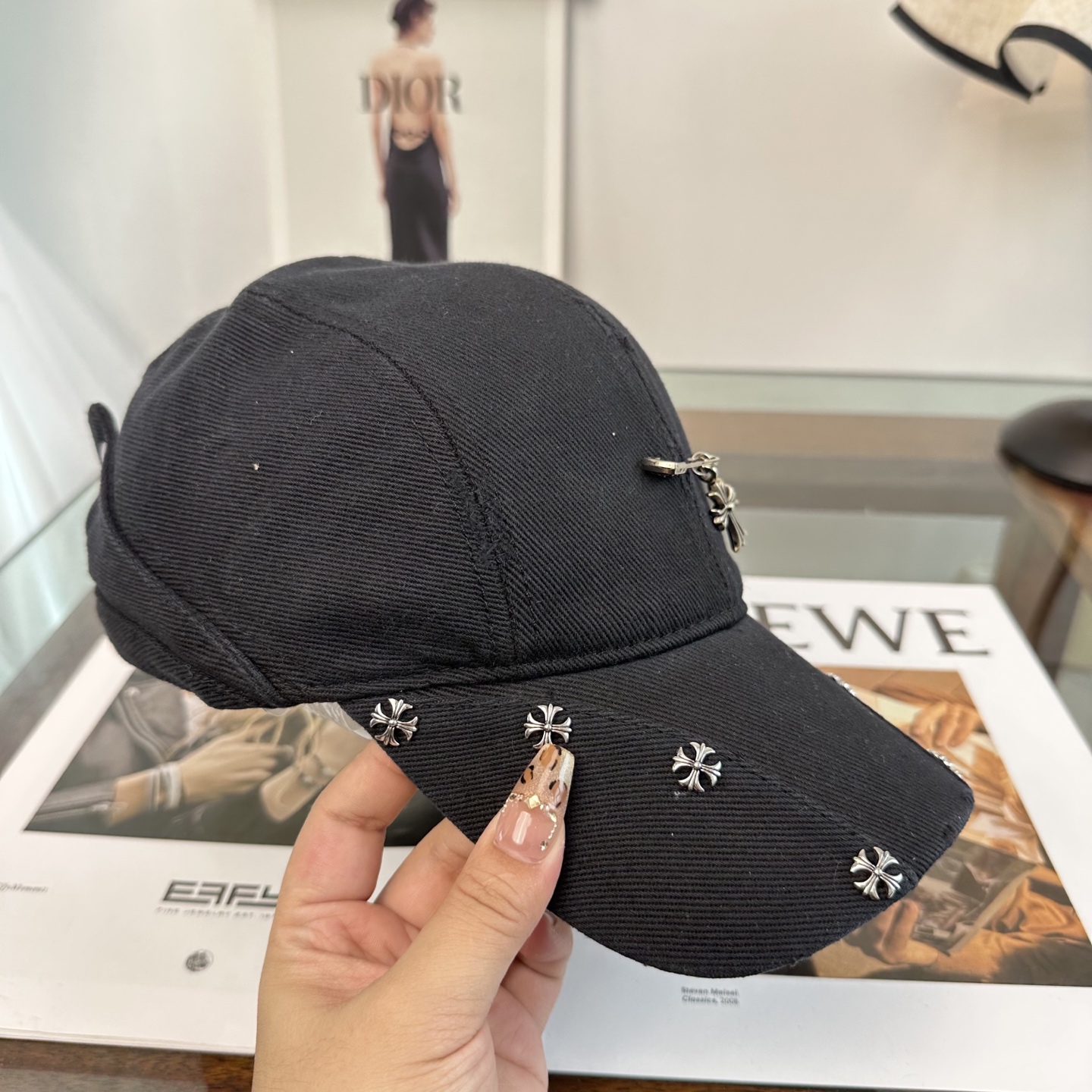 Chrome hearts 克罗心 新款十字架 高品质棒球帽，高端定制版！网红时尚博主同款！墙裂推荐！质