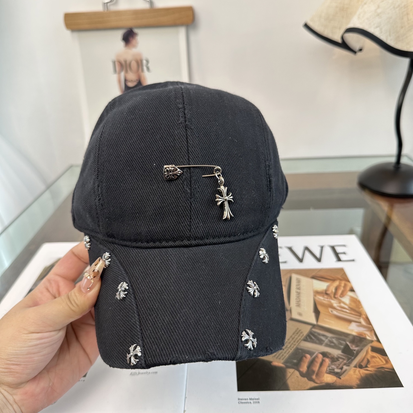 Chrome hearts 克罗心 新款十字架 高品质棒球帽，高端定制版！网红时尚博主同款！墙裂推荐！质