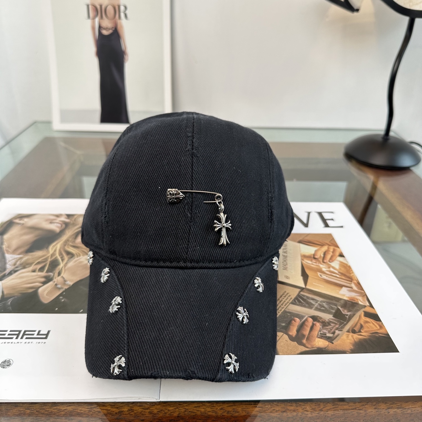Chrome hearts 克罗心 新款十字架 高品质棒球帽，高端定制版！网红时尚博主同款！墙裂推荐！质