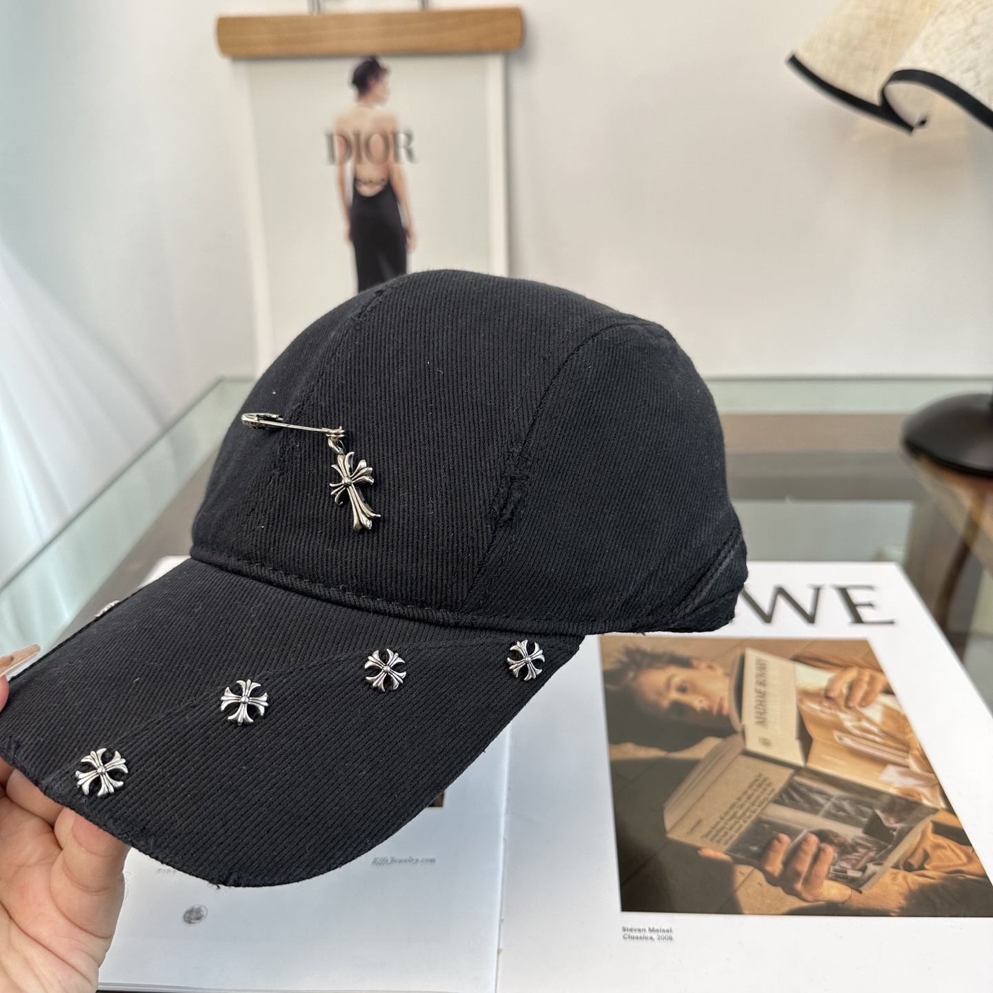 Chrome hearts 克罗心 新款十字架 高品质棒球帽，高端定制版！网红时尚博主同款！墙裂推荐！质