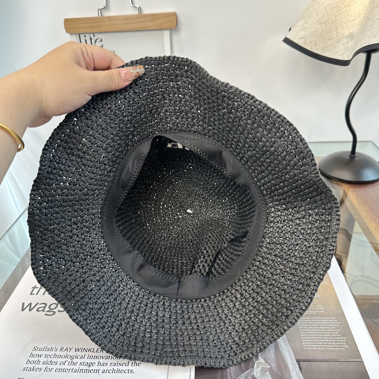 alo 阿洛 新款拉菲草帽，纯手工钩织，产量极少，重工打造，专柜同款，头围57cm