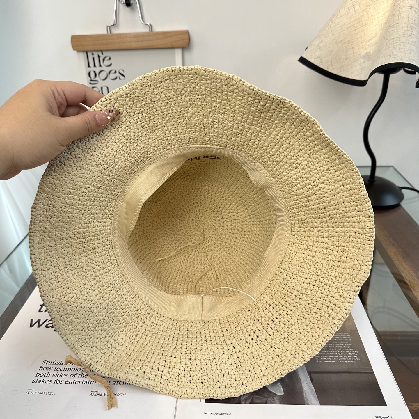 alo 阿洛 新款拉菲草帽，纯手工钩织，产量极少，重工打造，专柜同款，头围57cm