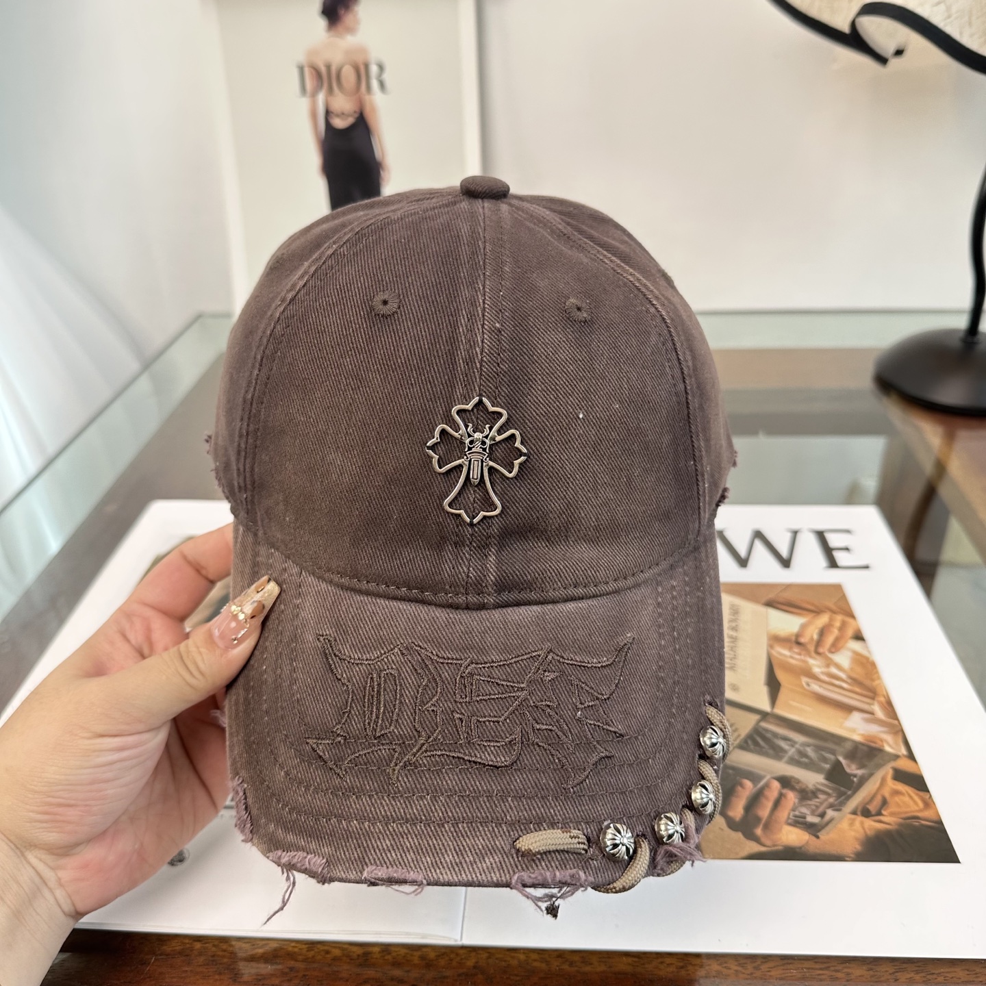 Chrome hearts 克罗心 新款十字架 高品质棒球帽，高端定制版！网红时尚博主同款！墙裂推荐！质