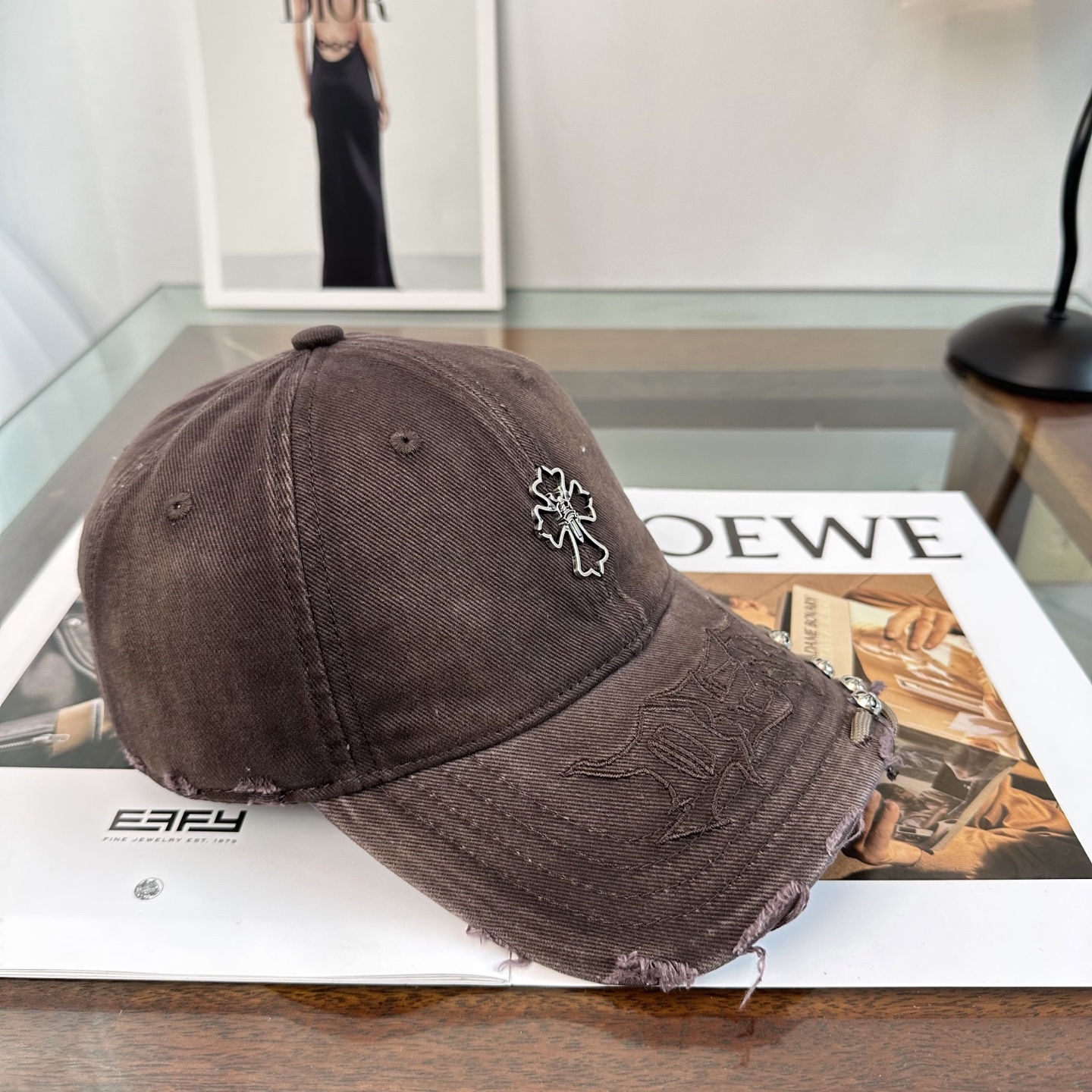 Chrome hearts 克罗心 新款十字架 高品质棒球帽，高端定制版！网红时尚博主同款！墙裂推荐！质