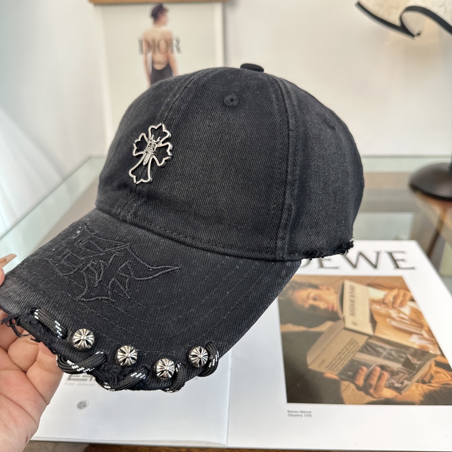 Chrome hearts 克罗心 新款十字架 高品质棒球帽，高端定制版！网红时尚博主同款！墙裂推荐！质