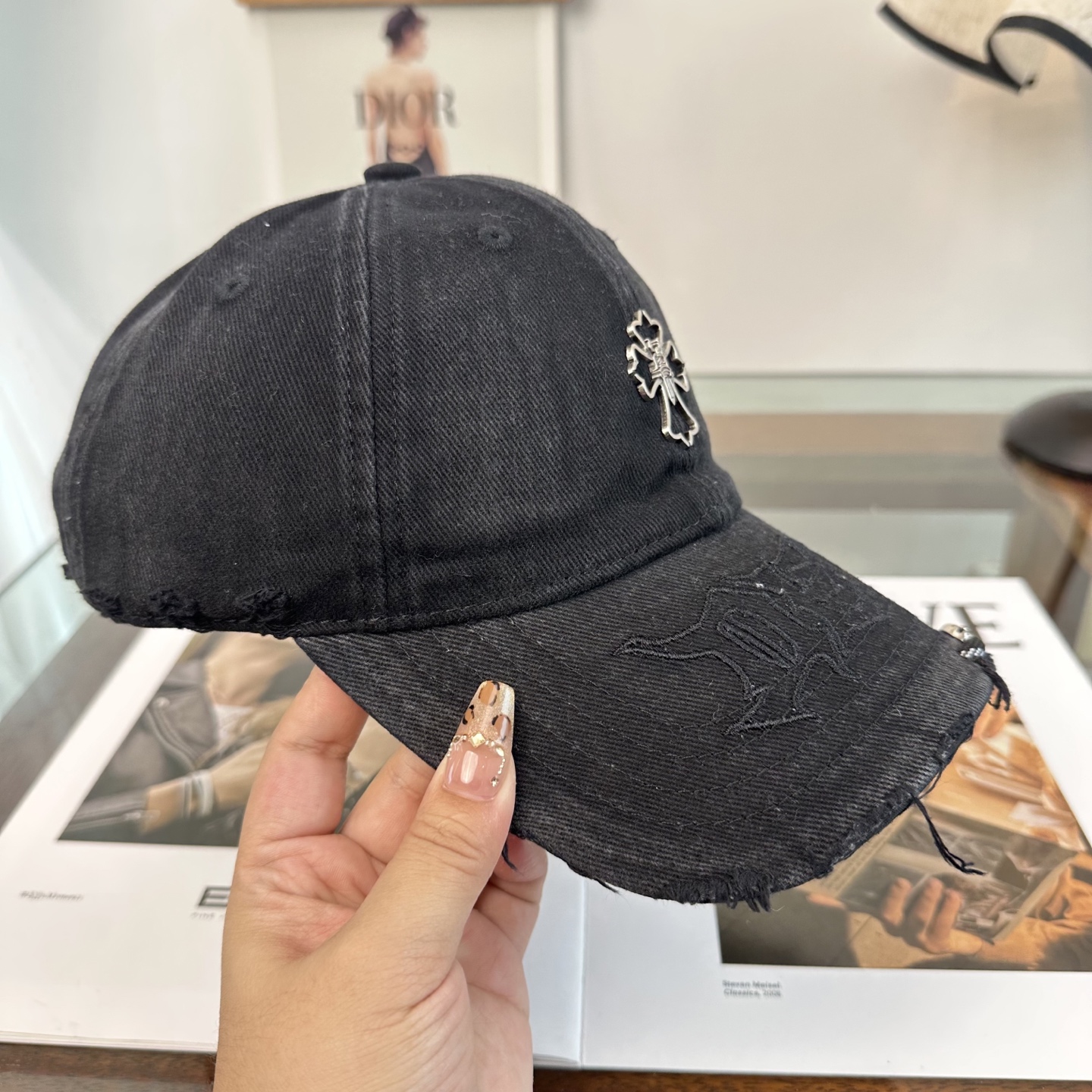 Chrome hearts 克罗心 新款十字架 高品质棒球帽，高端定制版！网红时尚博主同款！墙裂推荐！质
