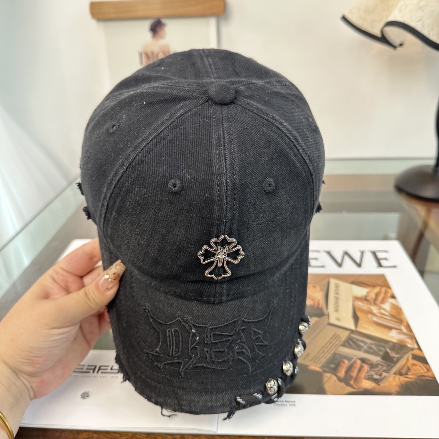 Chrome hearts 克罗心 新款十字架 高品质棒球帽，高端定制版！网红时尚博主同款！墙裂推荐！质