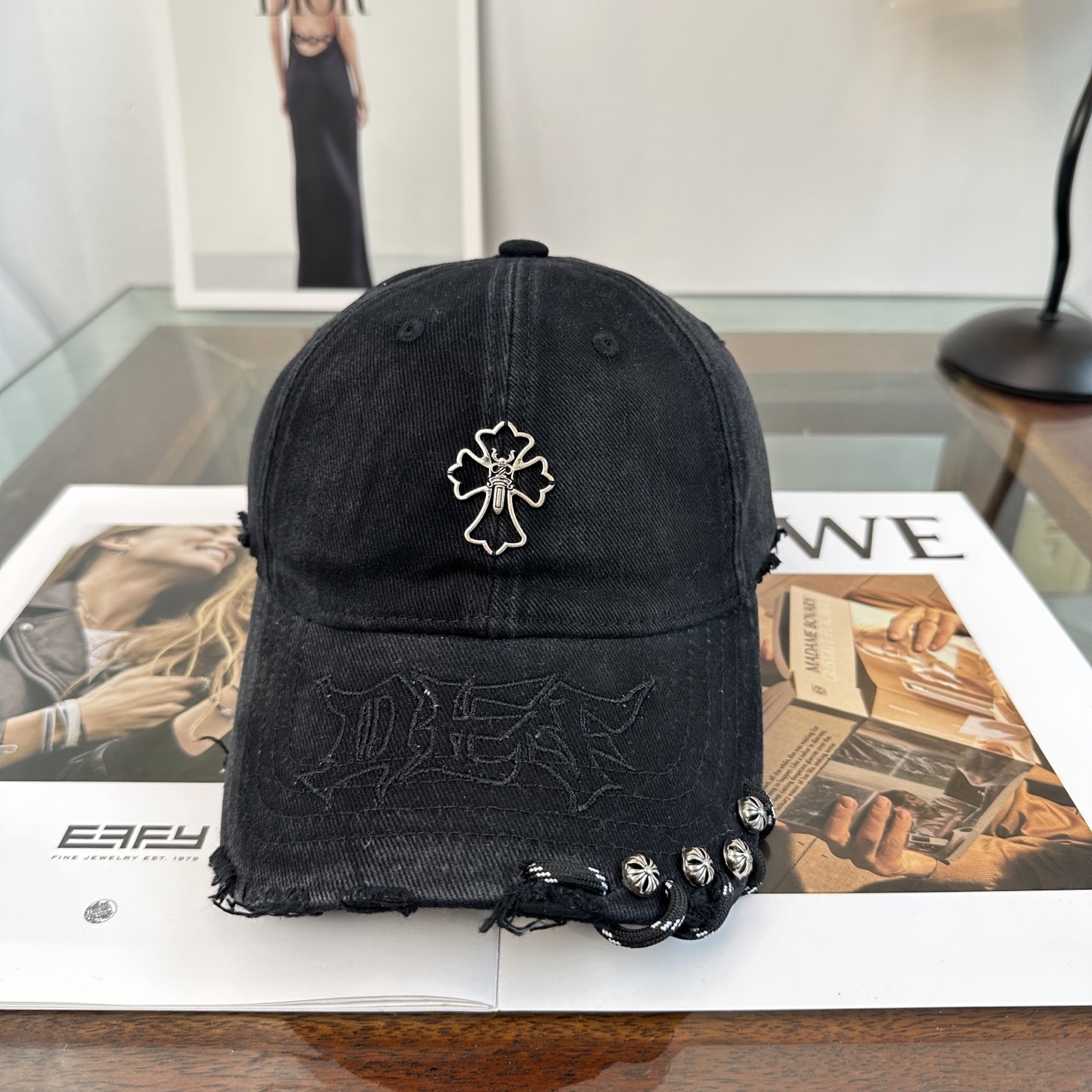Chrome hearts 克罗心 新款十字架 高品质棒球帽，高端定制版！网红时尚博主同款！墙裂推荐！质