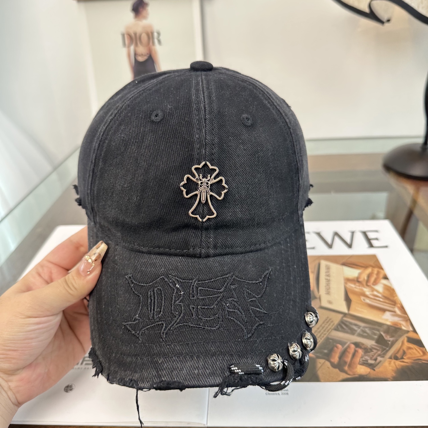 Chrome hearts 克罗心 新款十字架 高品质棒球帽，高端定制版！网红时尚博主同款！墙裂推荐！质