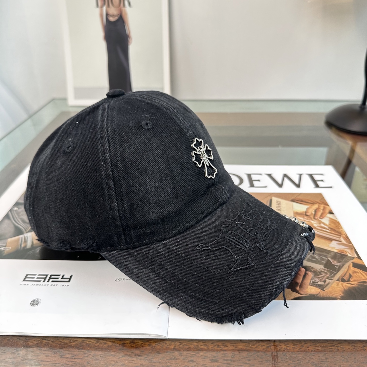 Chrome hearts 克罗心 新款十字架 高品质棒球帽，高端定制版！网红时尚博主同款！墙裂推荐！质