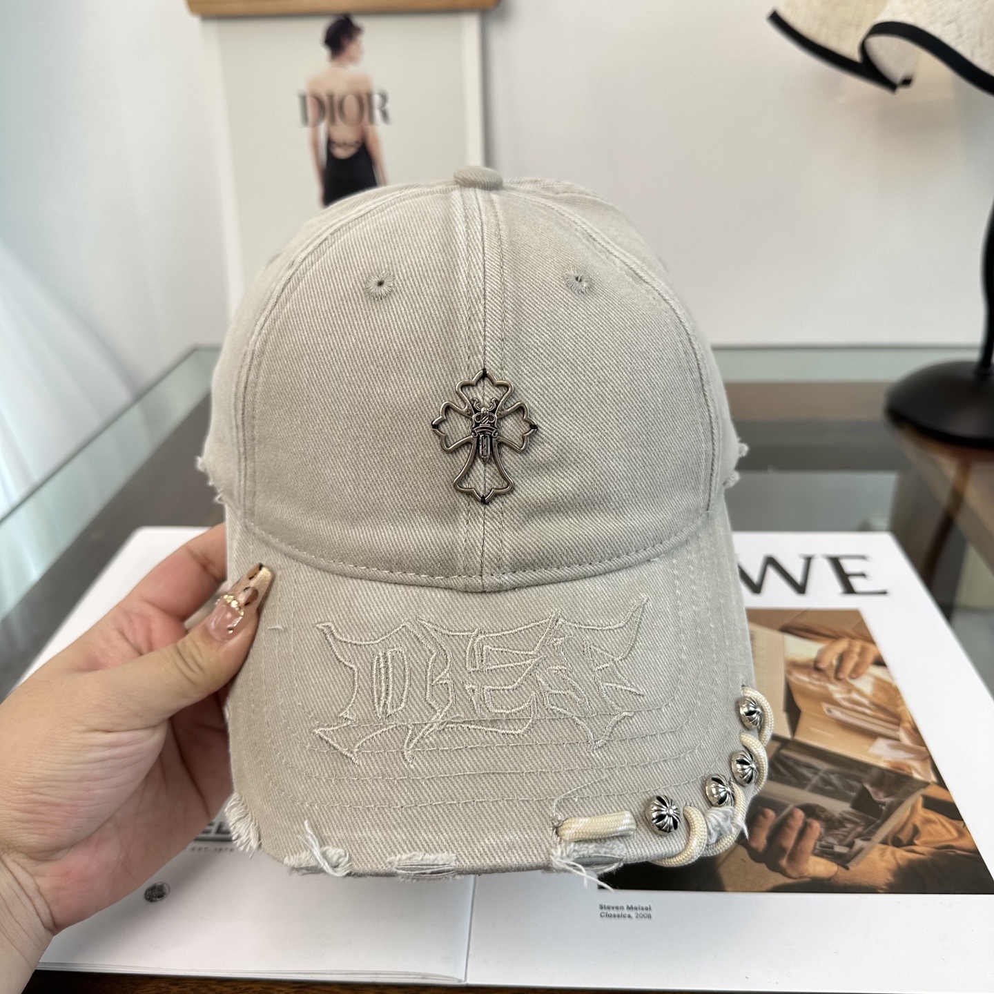 Chrome hearts 克罗心 新款十字架 高品质棒球帽，高端定制版！网红时尚博主同款！墙裂推荐！质