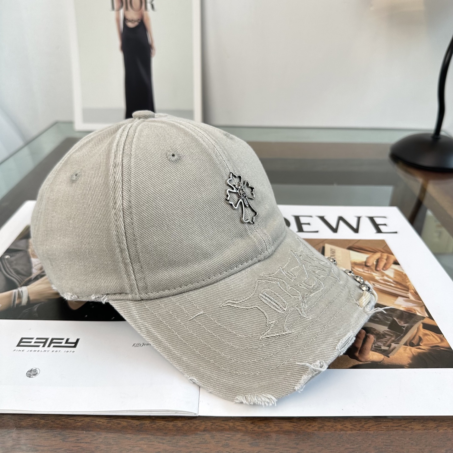 Chrome hearts 克罗心 新款十字架 高品质棒球帽，高端定制版！网红时尚博主同款！墙裂推荐！质