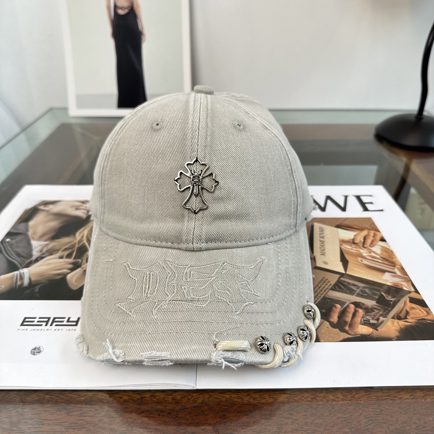 Chrome hearts 克罗心 新款十字架 高品质棒球帽，高端定制版！网红时尚博主同款！墙裂推荐！质