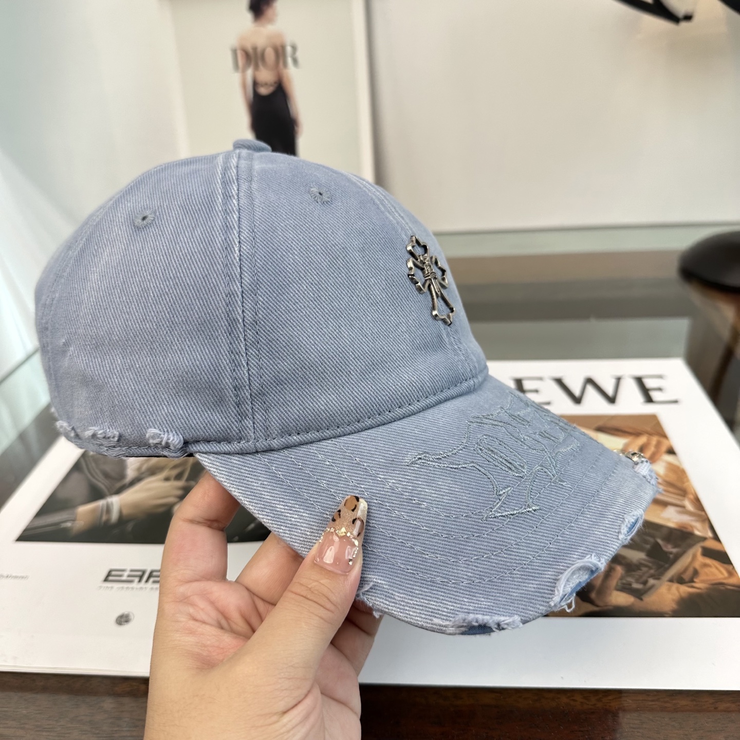 Chrome hearts 克罗心 新款十字架 高品质棒球帽，高端定制版！网红时尚博主同款！墙裂推荐！质