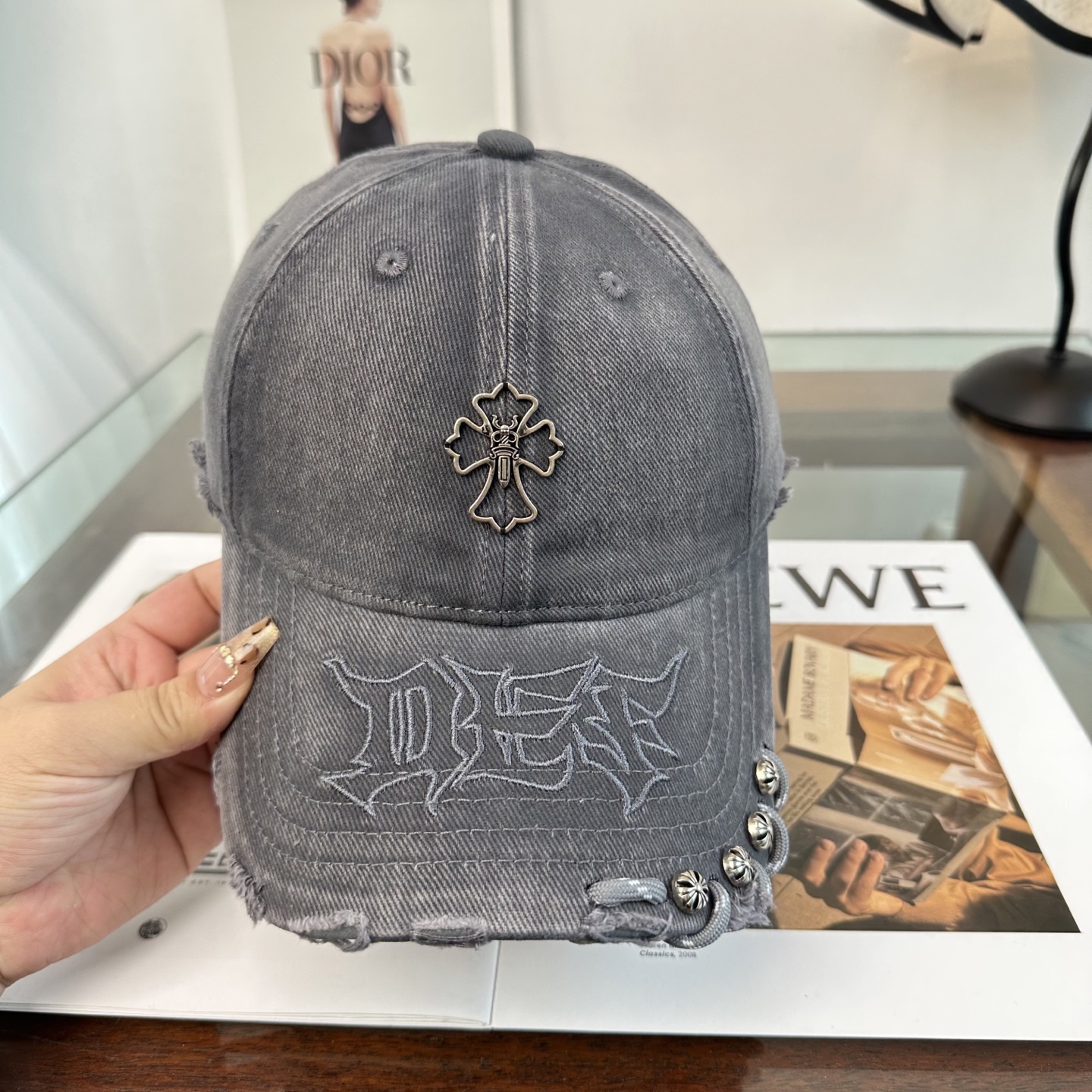 Chrome hearts 克罗心 新款十字架 高品质棒球帽，高端定制版！网红时尚博主同款！墙裂推荐！质