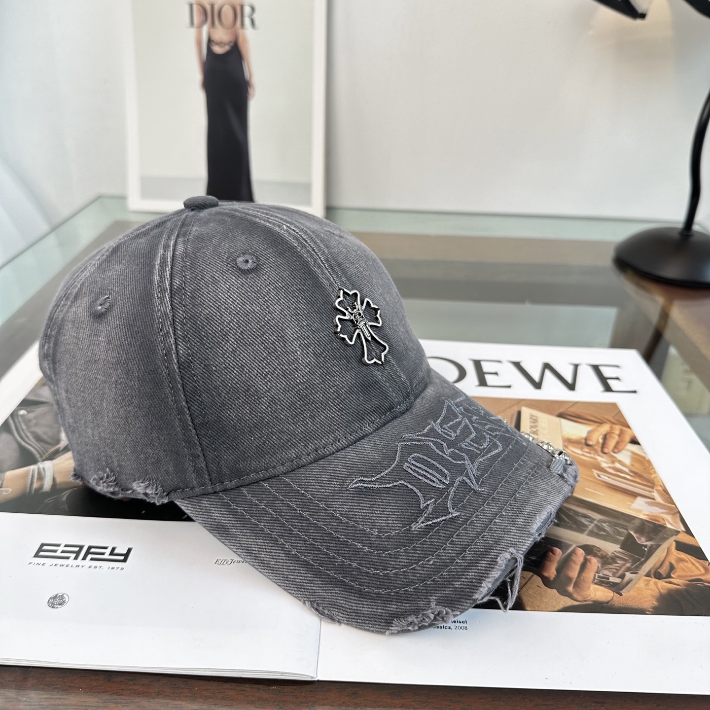 Chrome hearts 克罗心 新款十字架 高品质棒球帽，高端定制版！网红时尚博主同款！墙裂推荐！质
