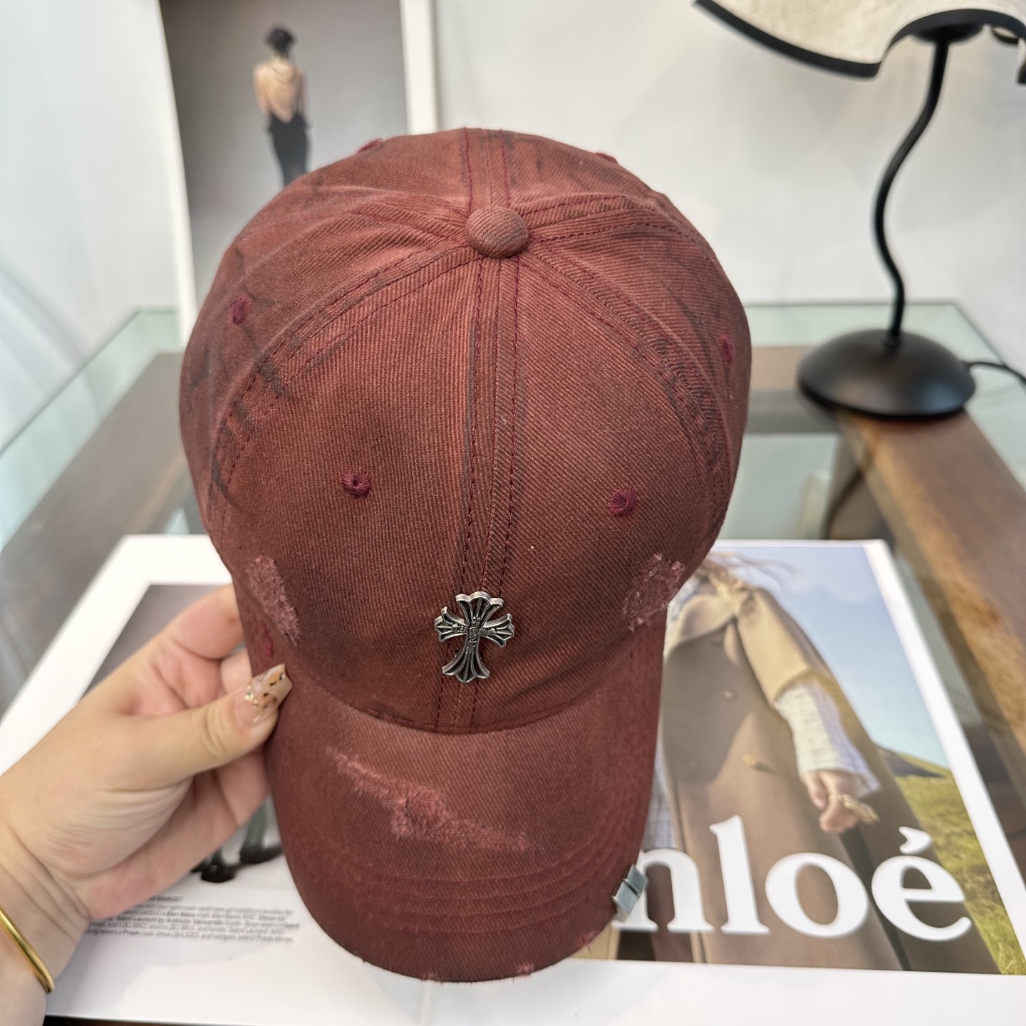 Chrome hearts 克罗心 新款十字架 高品质棒球帽，高端定制版！网红时尚博主同款！墙裂推荐！质量巨好！谁戴谁好