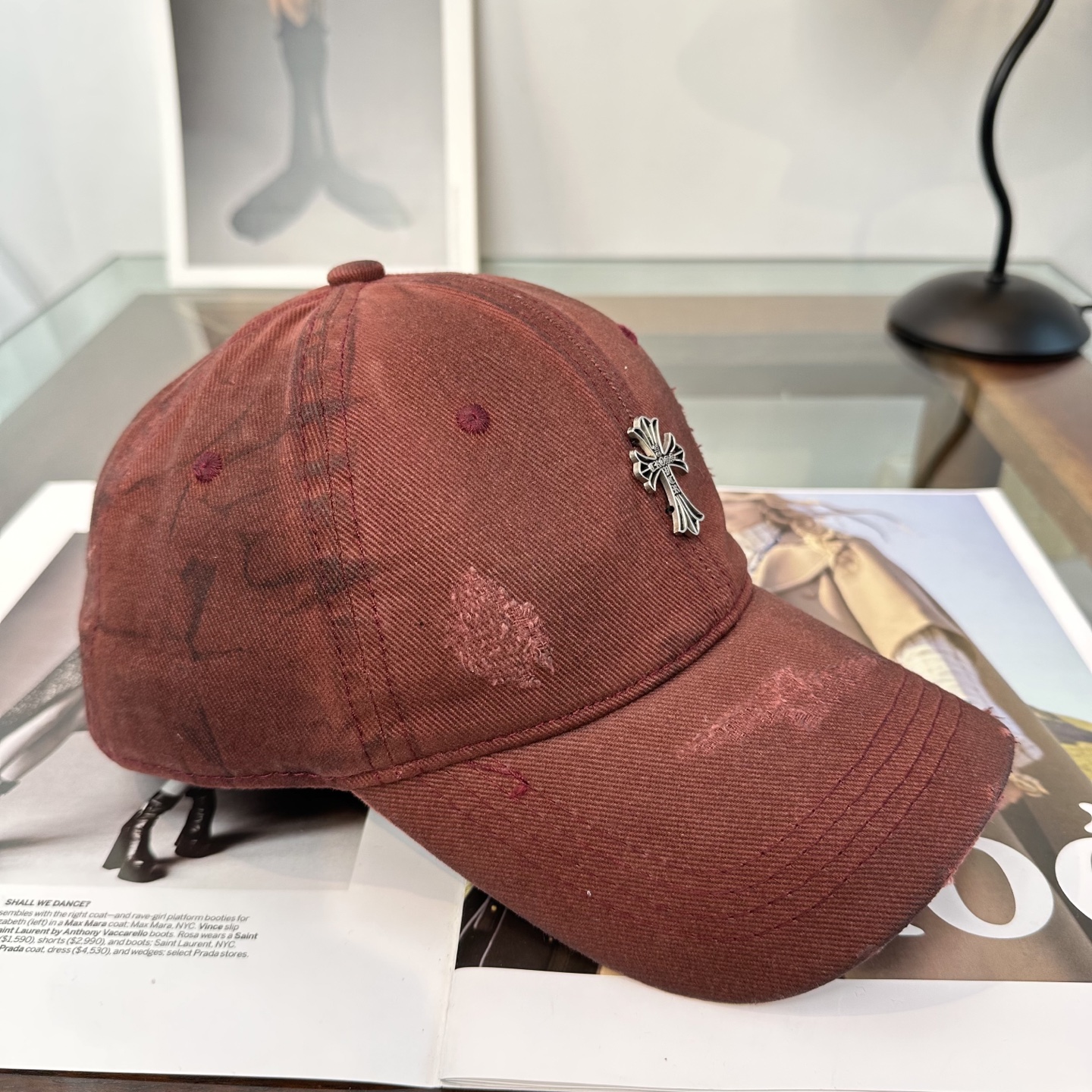 Chrome hearts 克罗心 新款十字架 高品质棒球帽，高端定制版！网红时尚博主同款！墙裂推荐！质量巨好！谁戴谁好