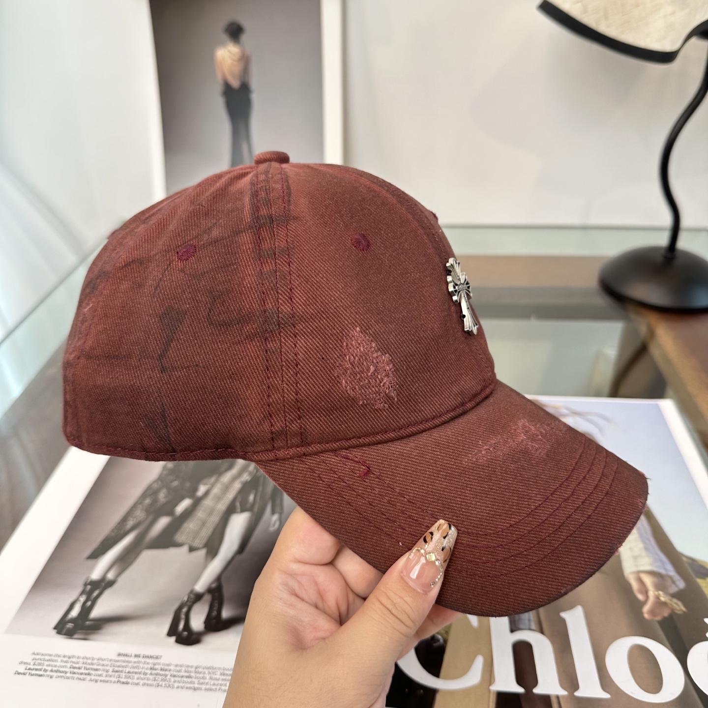Chrome hearts 克罗心 新款十字架 高品质棒球帽，高端定制版！网红时尚博主同款！墙裂推荐！质量巨好！谁戴谁好