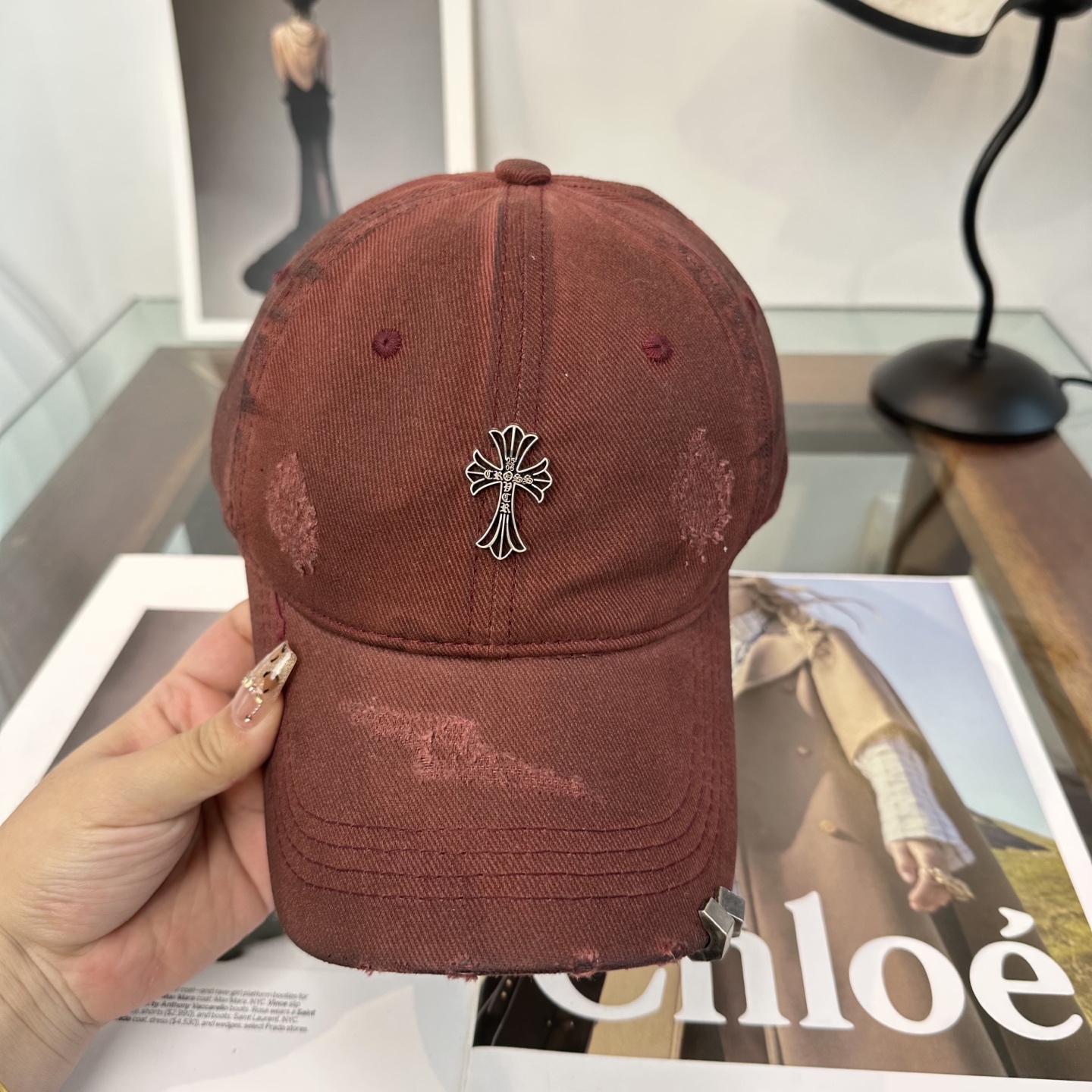 Chrome hearts 克罗心 新款十字架 高品质棒球帽，高端定制版！网红时尚博主同款！墙裂推荐！质量巨好！谁戴谁好