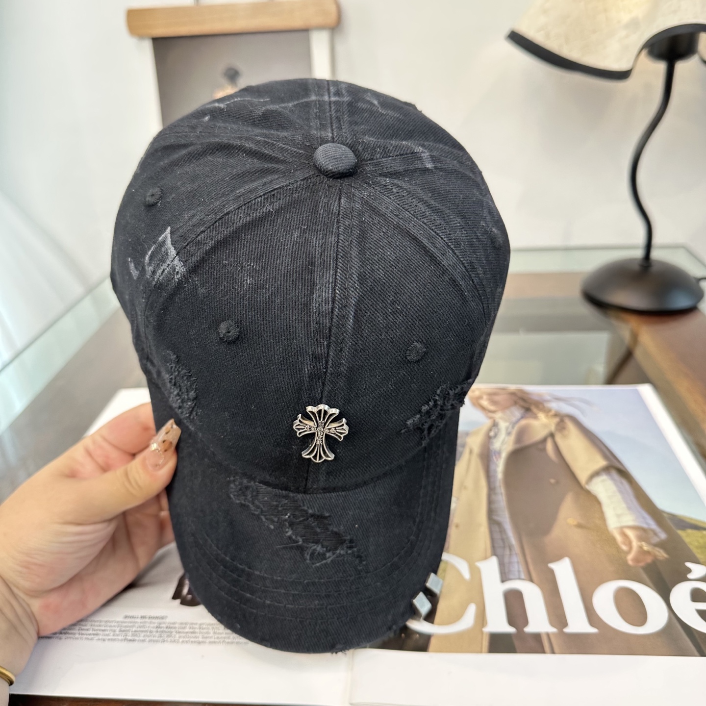 Chrome hearts 克罗心 新款十字架 高品质棒球帽，高端定制版！网红时尚博主同款！墙裂推荐！质量巨好！谁戴谁好