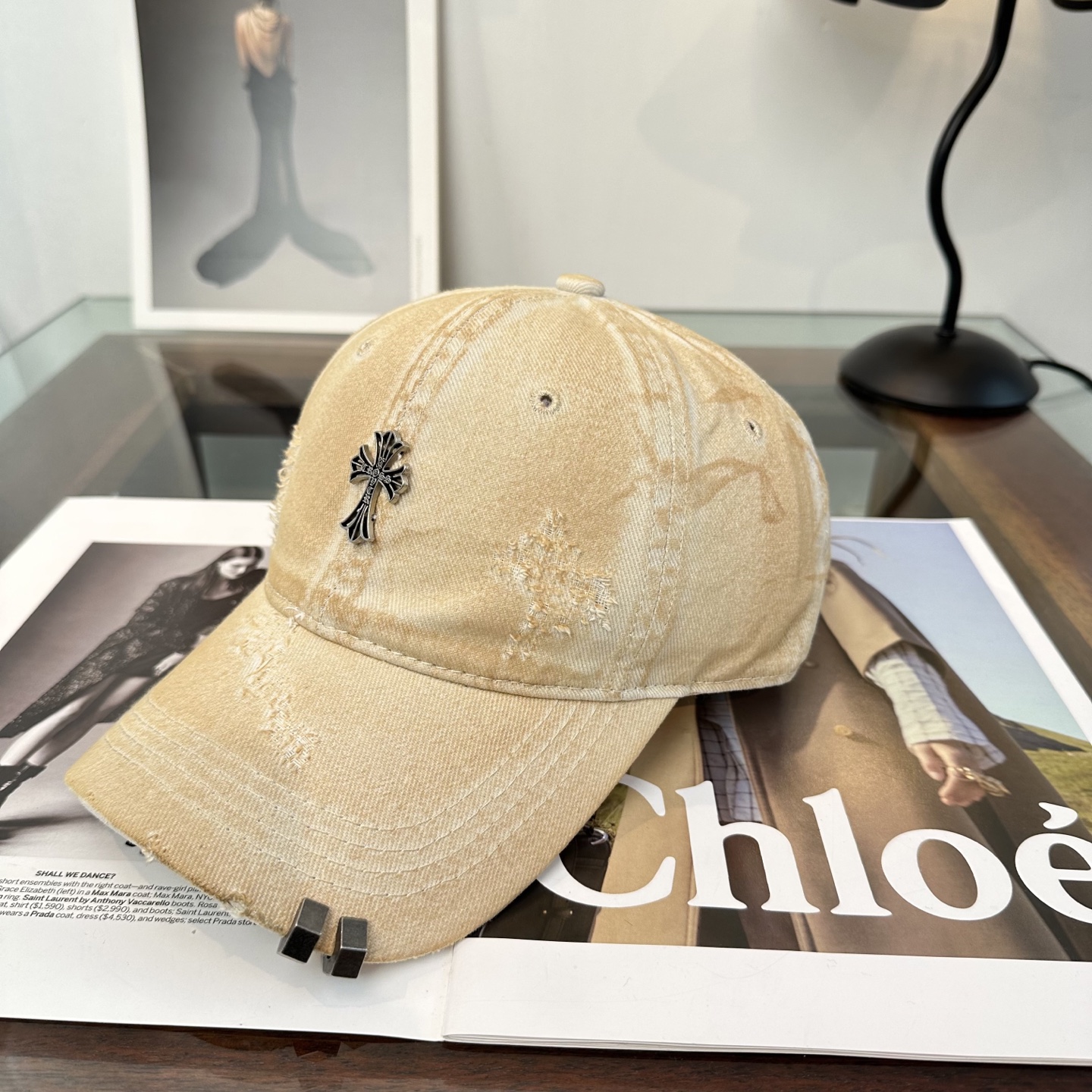 Chrome hearts 克罗心 新款十字架 高品质棒球帽，高端定制版！网红时尚博主同款！墙裂推荐！质量巨好！谁戴谁好