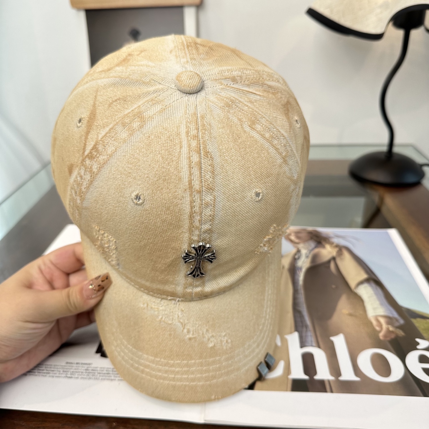 Chrome hearts 克罗心 新款十字架 高品质棒球帽，高端定制版！网红时尚博主同款！墙裂推荐！质量巨好！谁戴谁好