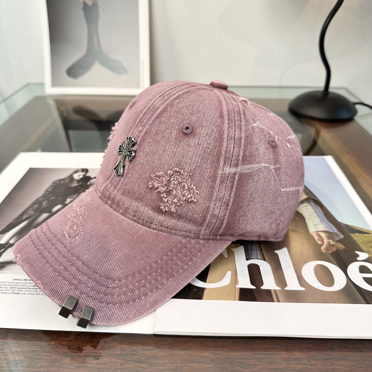 Chrome hearts 克罗心 新款十字架 高品质棒球帽，高端定制版！网红时尚博主同款！墙裂推荐！质量巨好！谁戴谁好