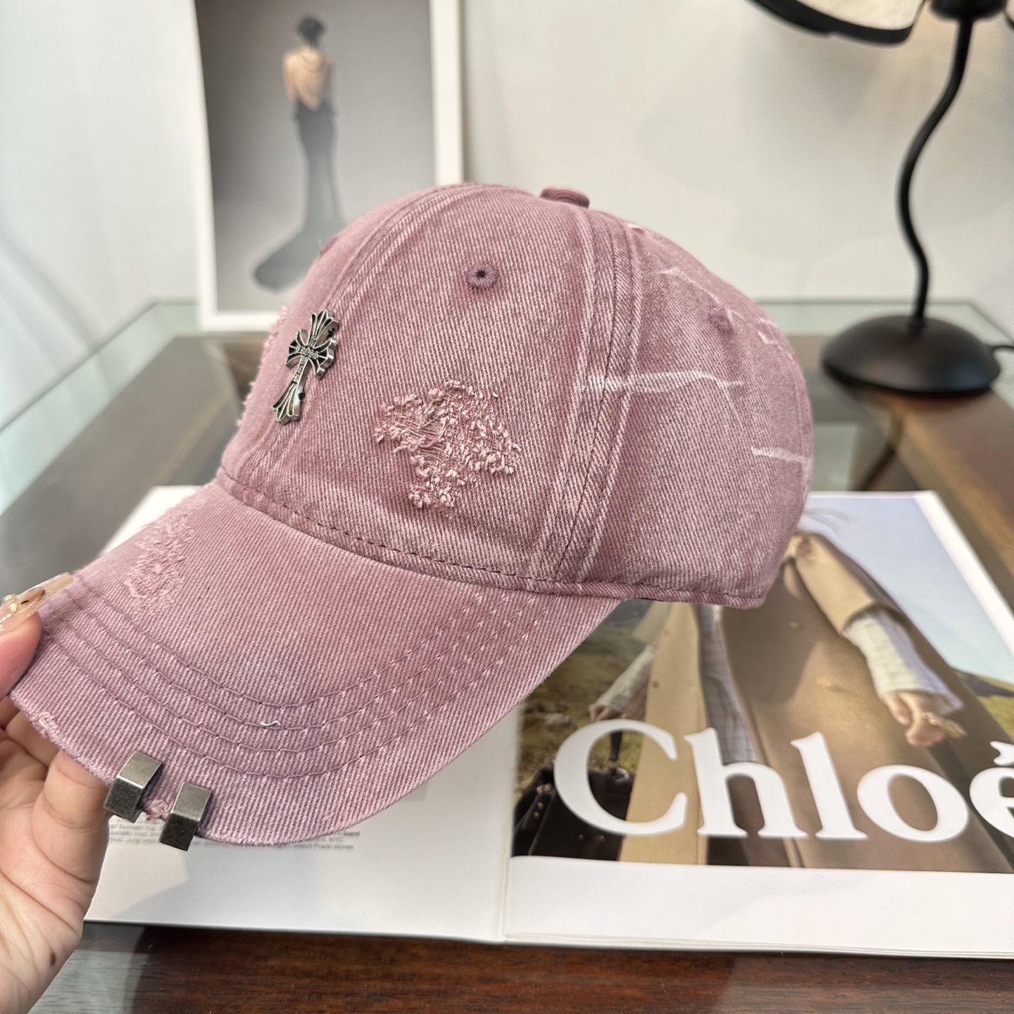 Chrome hearts 克罗心 新款十字架 高品质棒球帽，高端定制版！网红时尚博主同款！墙裂推荐！质量巨好！谁戴谁好