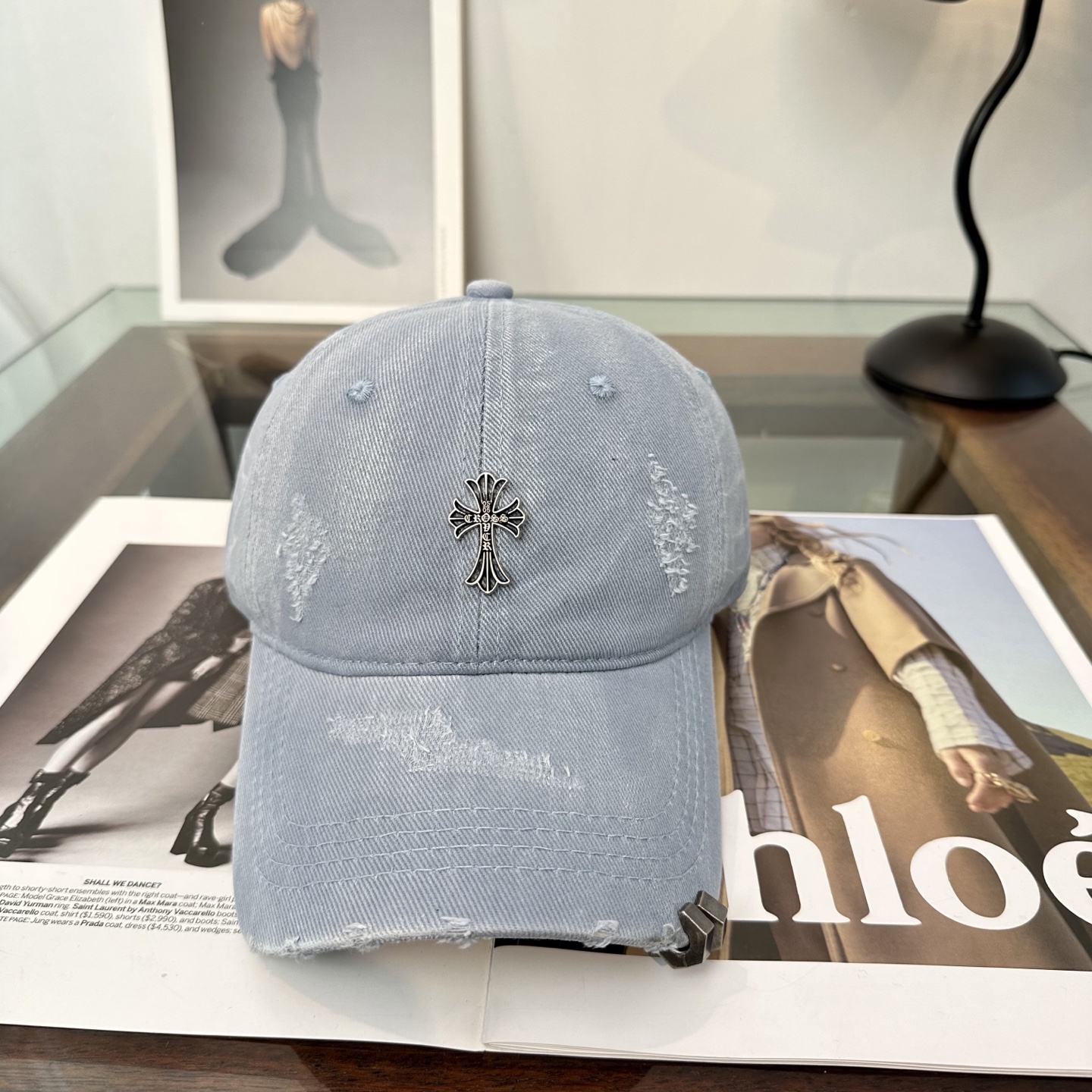 Chrome hearts 克罗心 新款十字架 高品质棒球帽，高端定制版！网红时尚博主同款！墙裂推荐！质量巨好！谁戴谁好