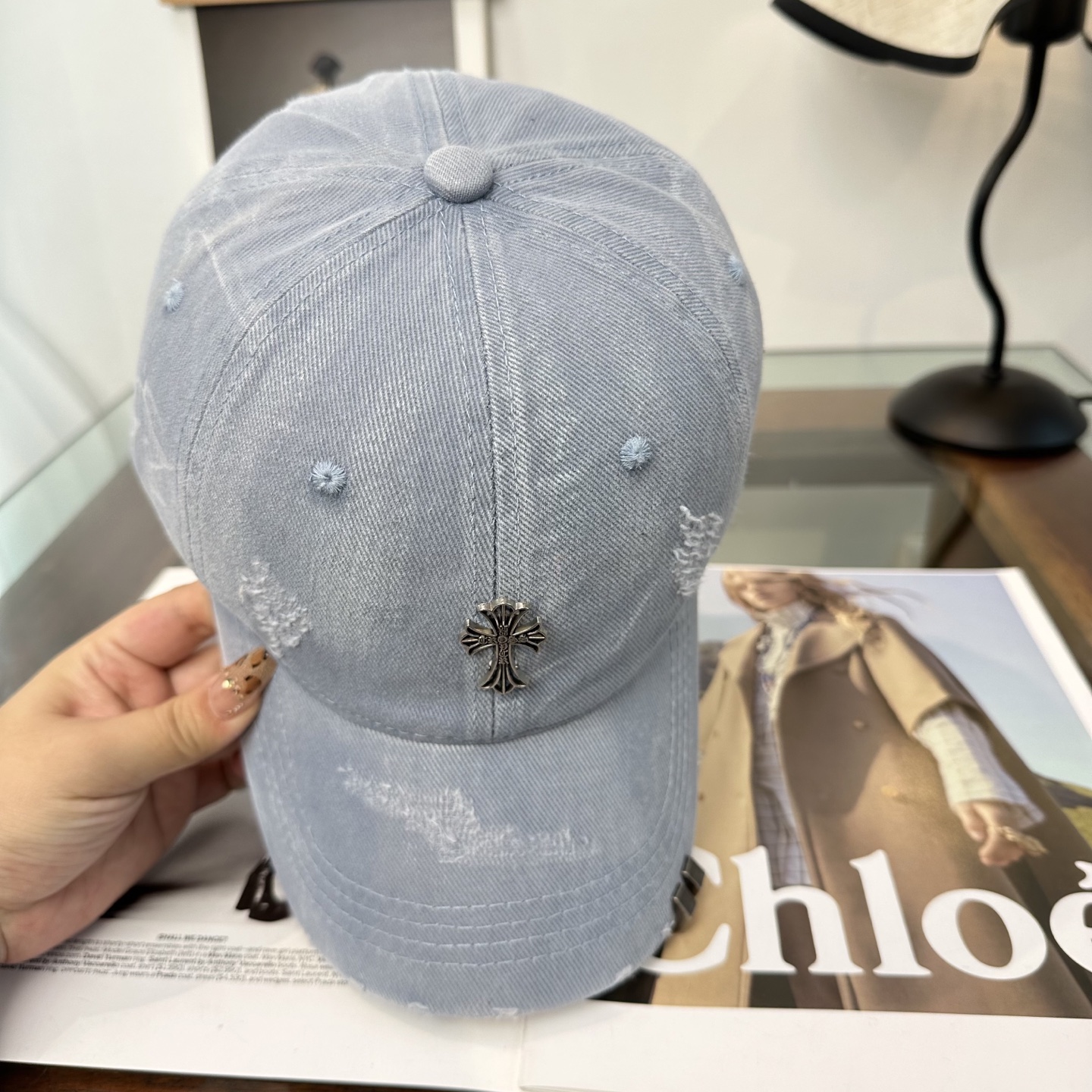 Chrome hearts 克罗心 新款十字架 高品质棒球帽，高端定制版！网红时尚博主同款！墙裂推荐！质量巨好！谁戴谁好