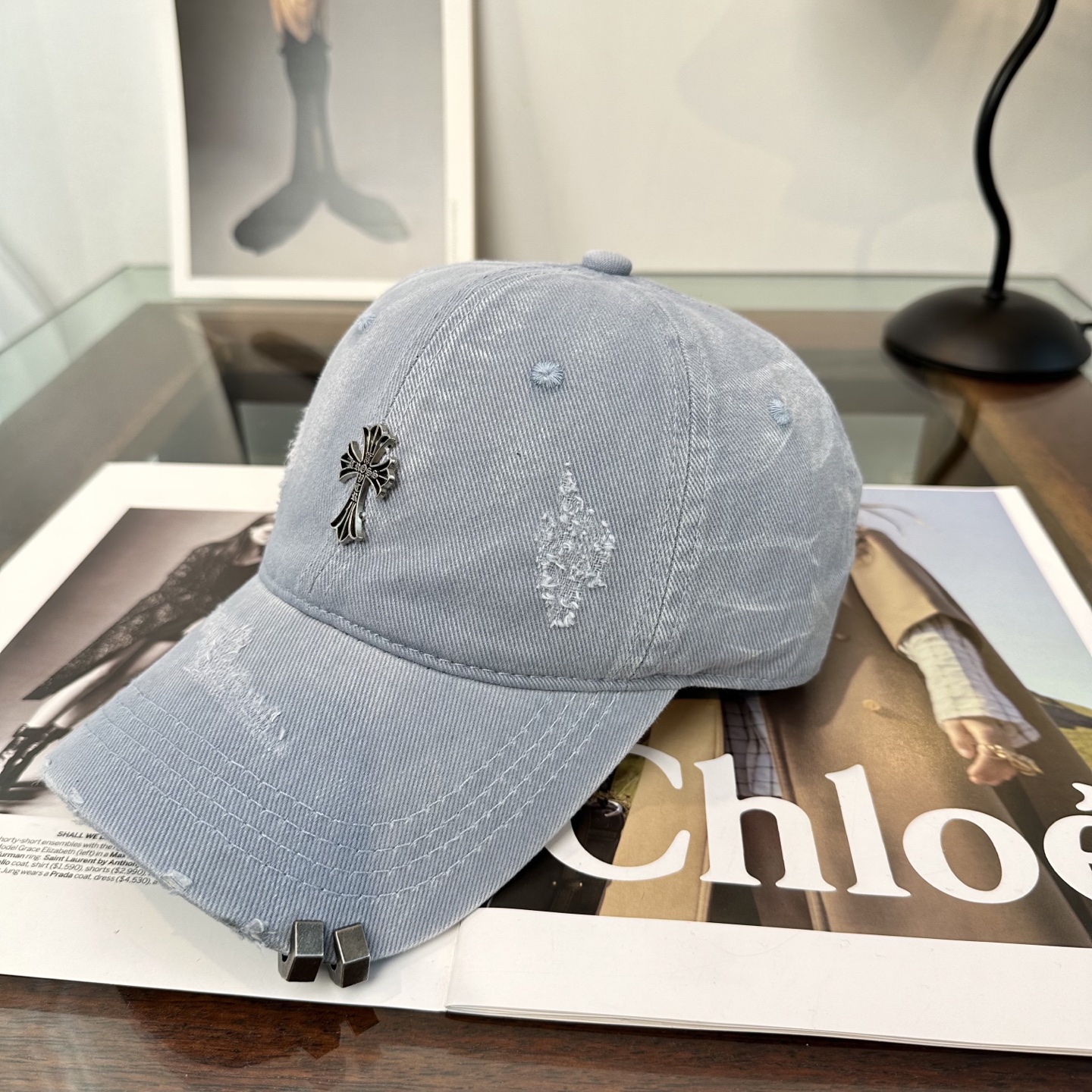 Chrome hearts 克罗心 新款十字架 高品质棒球帽，高端定制版！网红时尚博主同款！墙裂推荐！质量巨好！谁戴谁好