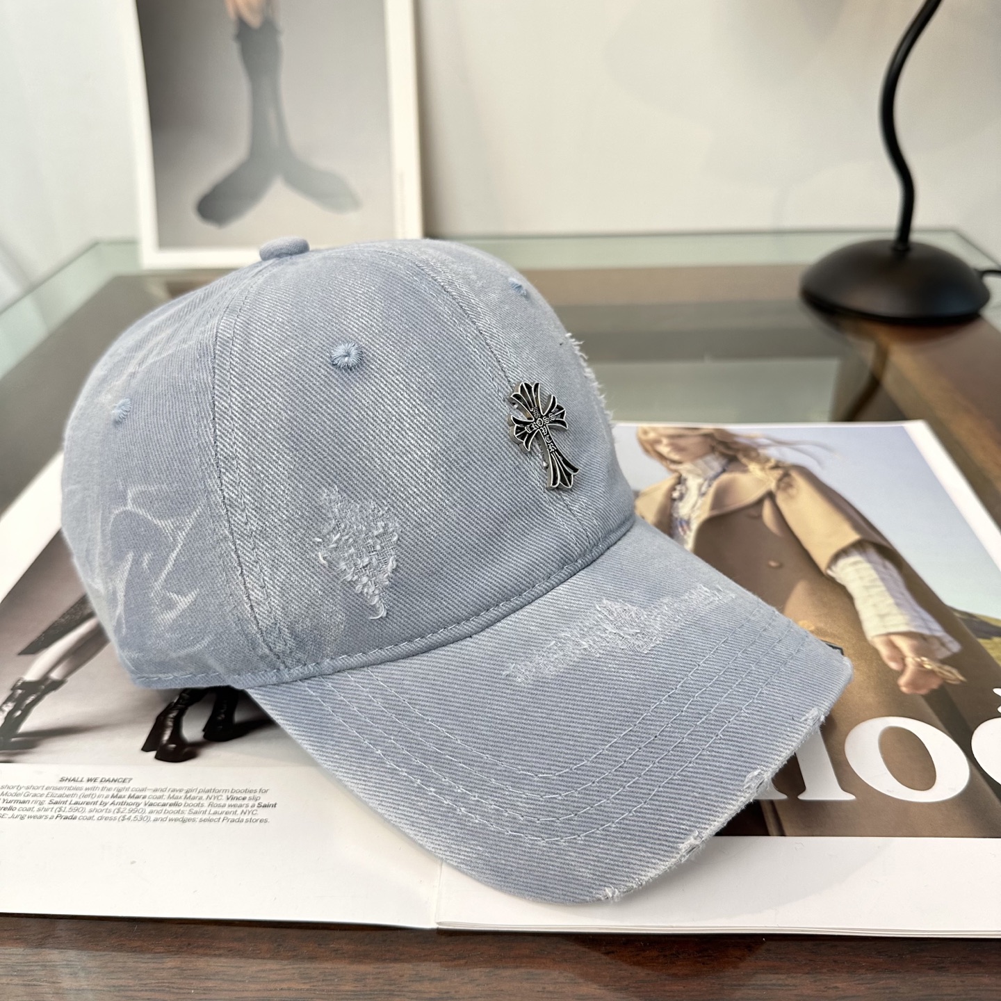 Chrome hearts 克罗心 新款十字架 高品质棒球帽，高端定制版！网红时尚博主同款！墙裂推荐！质量巨好！谁戴谁好