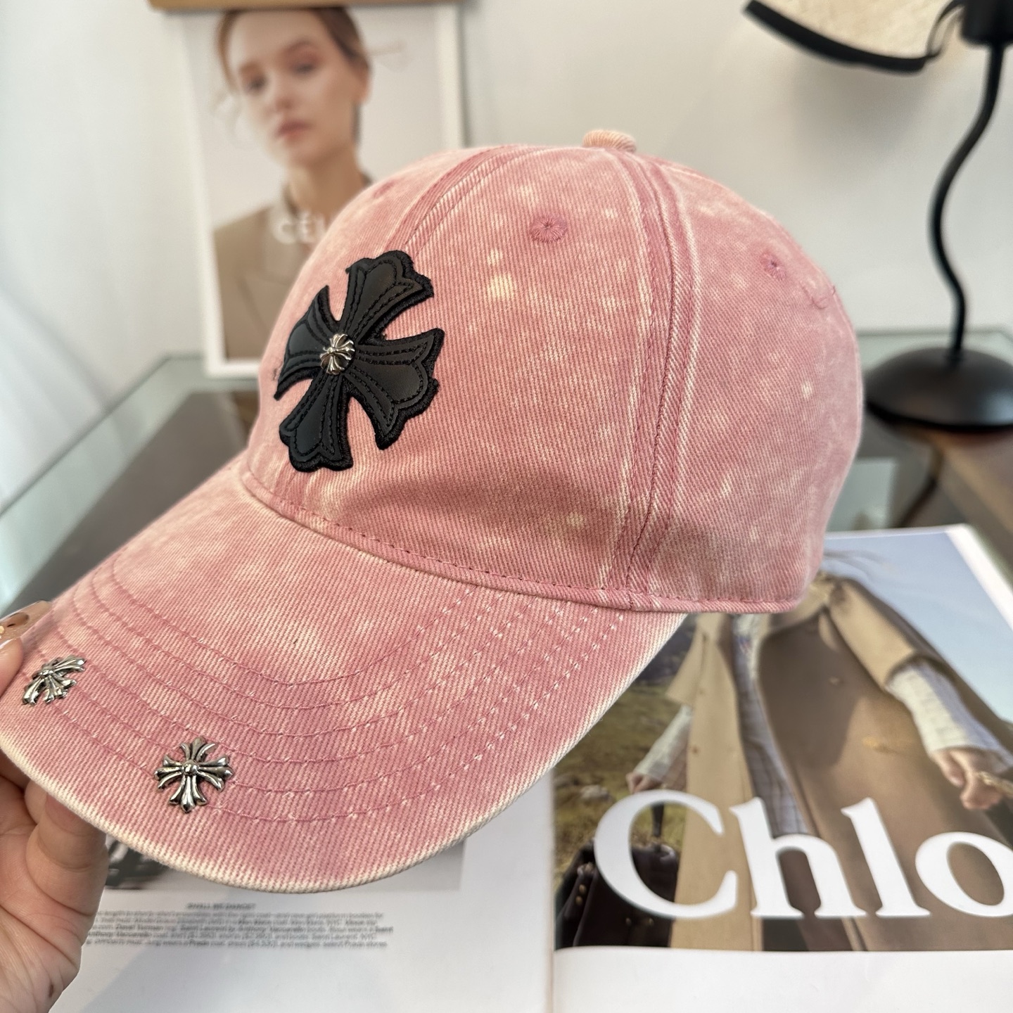 Chrome hearts 克罗心 新款十字架 高品质棒球帽，高端定制版！网红时尚博主同款！墙裂推荐！质