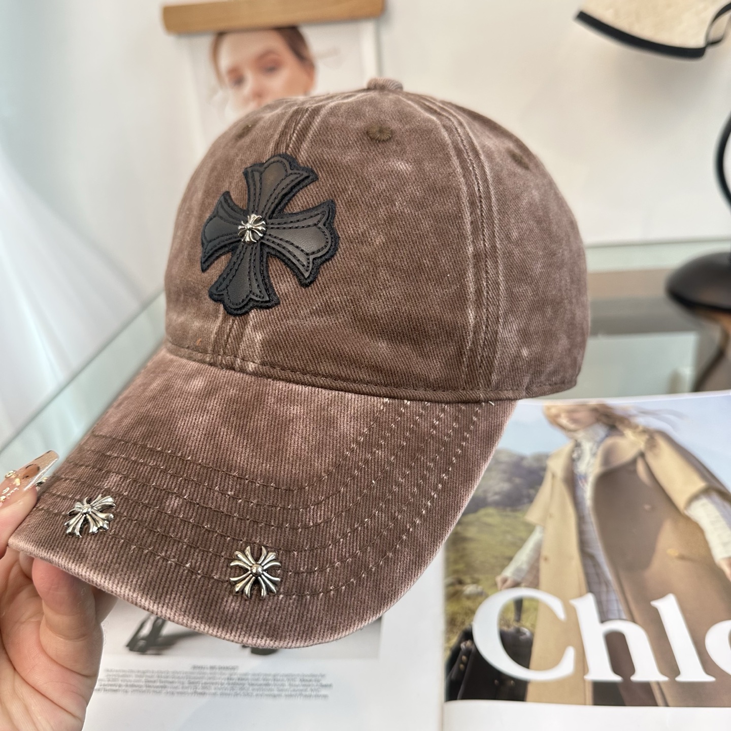 Chrome hearts 克罗心 新款十字架 高品质棒球帽，高端定制版！网红时尚博主同款！墙裂推荐！质