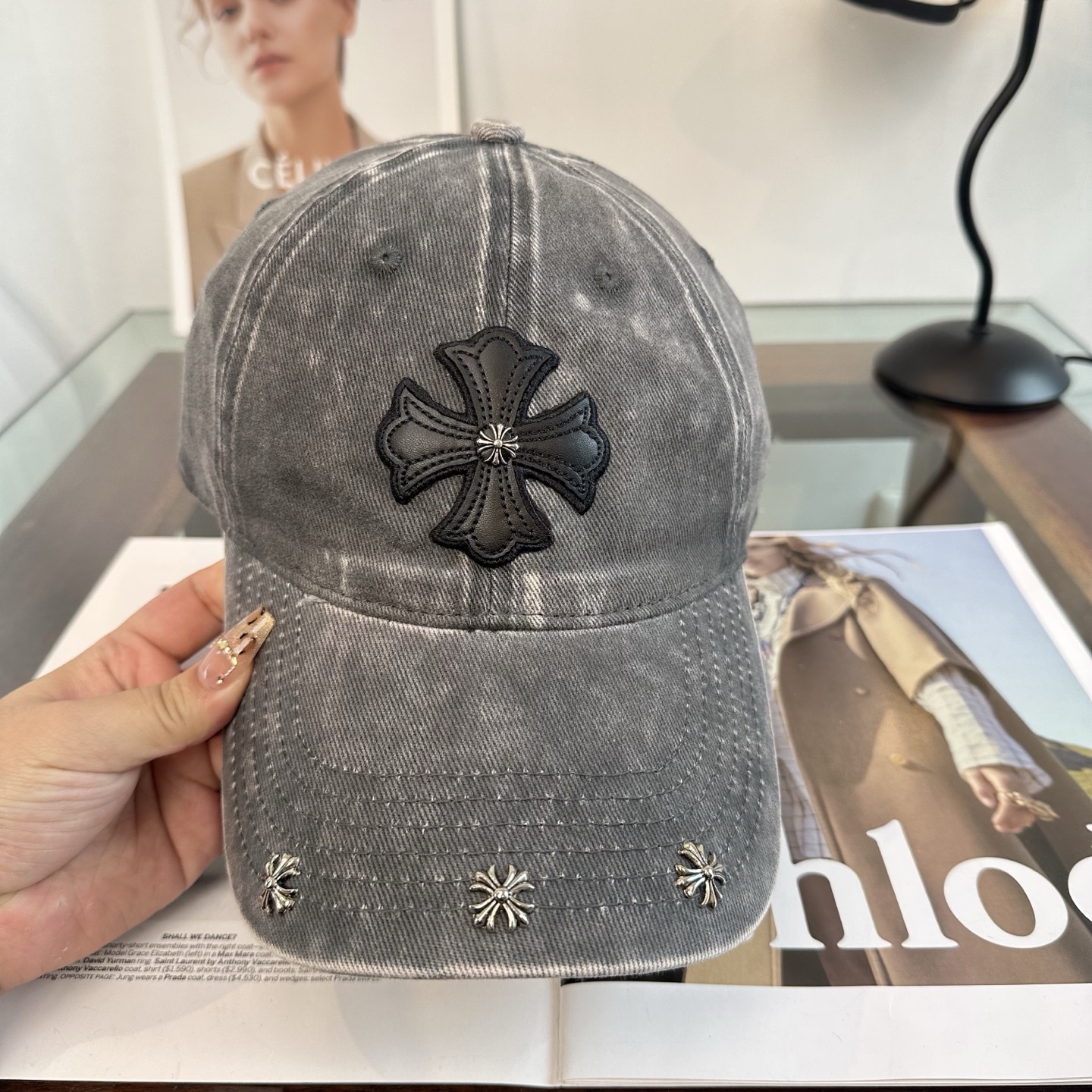 Chrome hearts 克罗心 新款十字架 高品质棒球帽，高端定制版！网红时尚博主同款！墙裂推荐！质
