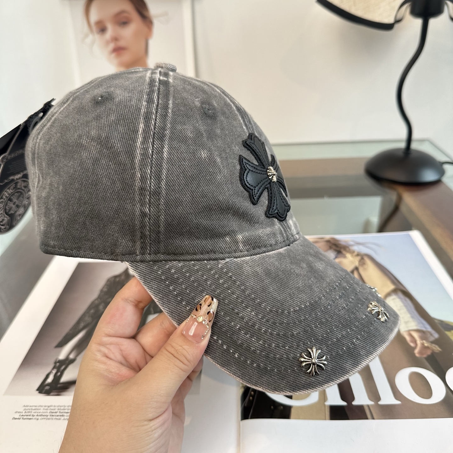 Chrome hearts 克罗心 新款十字架 高品质棒球帽，高端定制版！网红时尚博主同款！墙裂推荐！质
