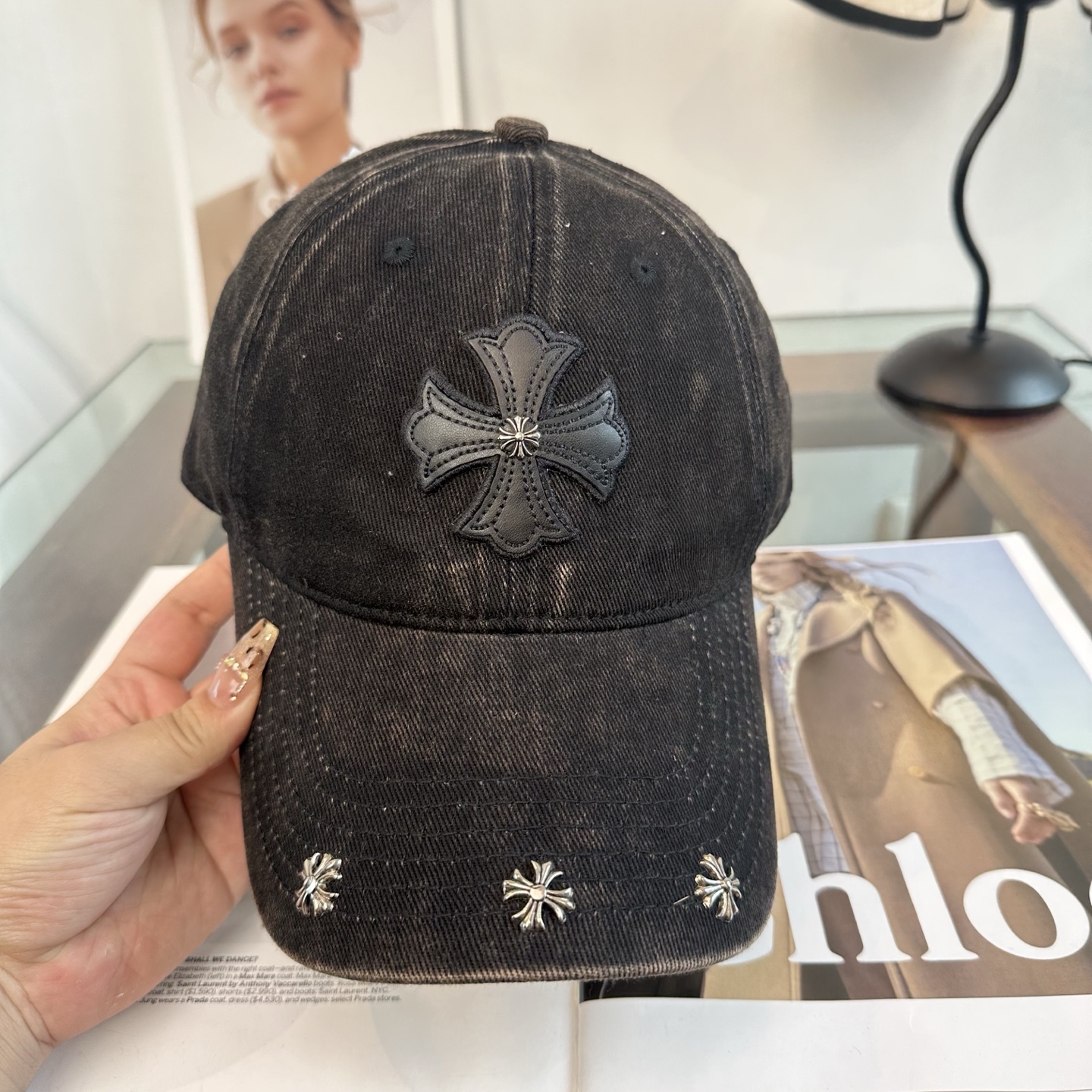 Chrome hearts 克罗心 新款十字架 高品质棒球帽，高端定制版！网红时尚博主同款！墙裂推荐！质