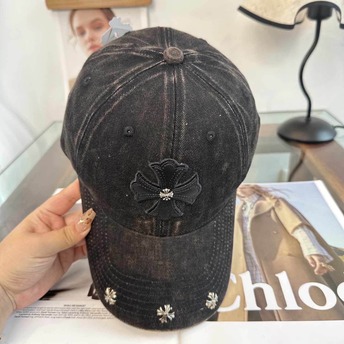 Chrome hearts 克罗心 新款十字架 高品质棒球帽，高端定制版！网红时尚博主同款！墙裂推荐！质